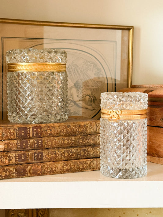 French Cut Crystal Casket, M. Lubiner Paris