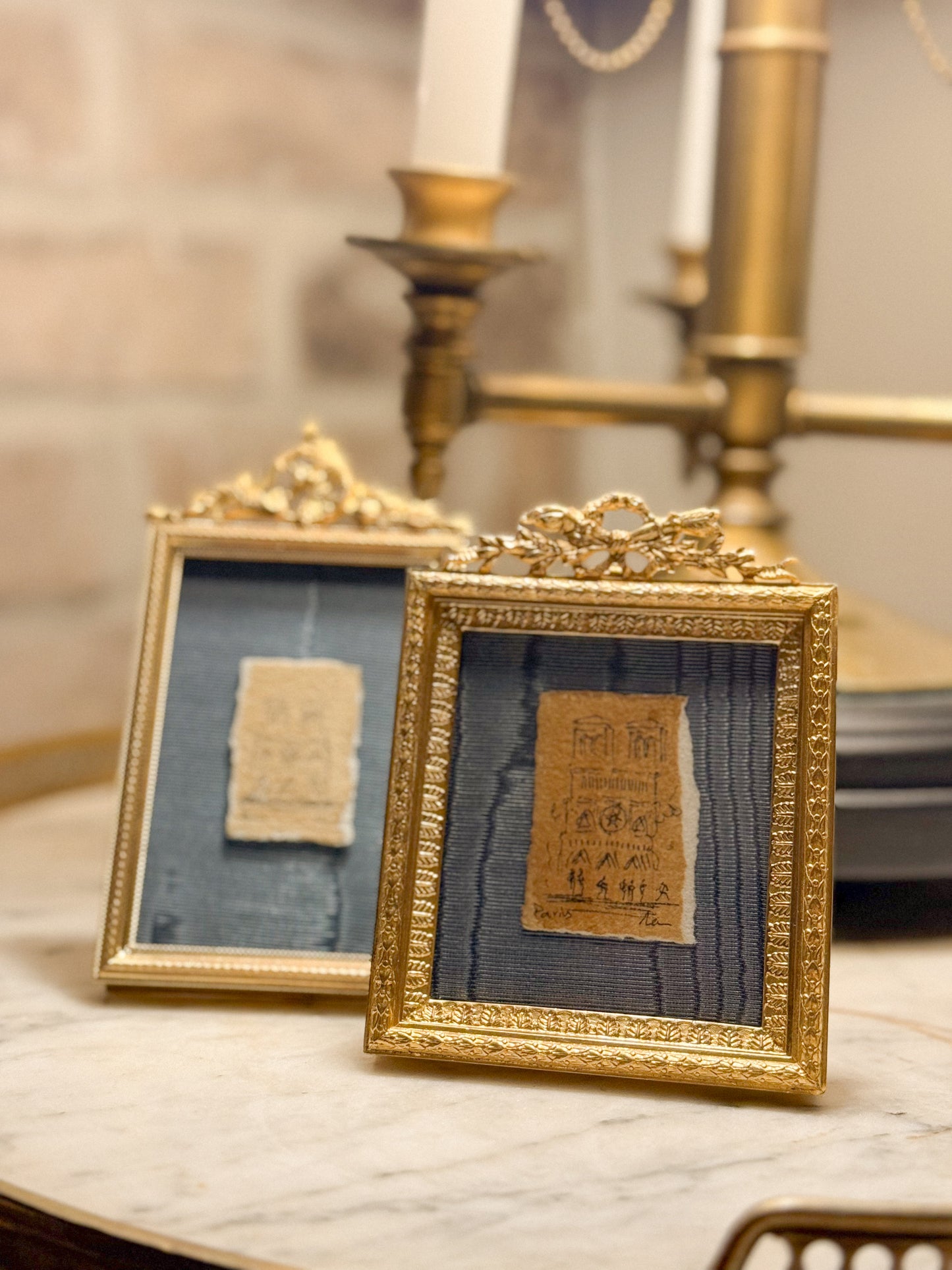 Antique Bronze Frame Notre-Dame de Paris