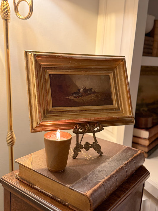 Antique French Painting, “Ducks in the Sunlight”