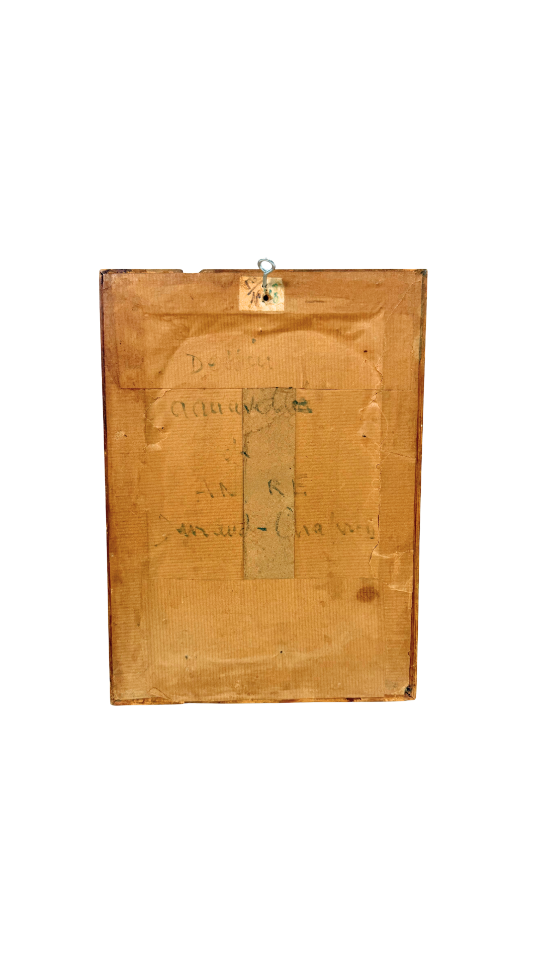 French Maritime Watercolor in Gilt Frame