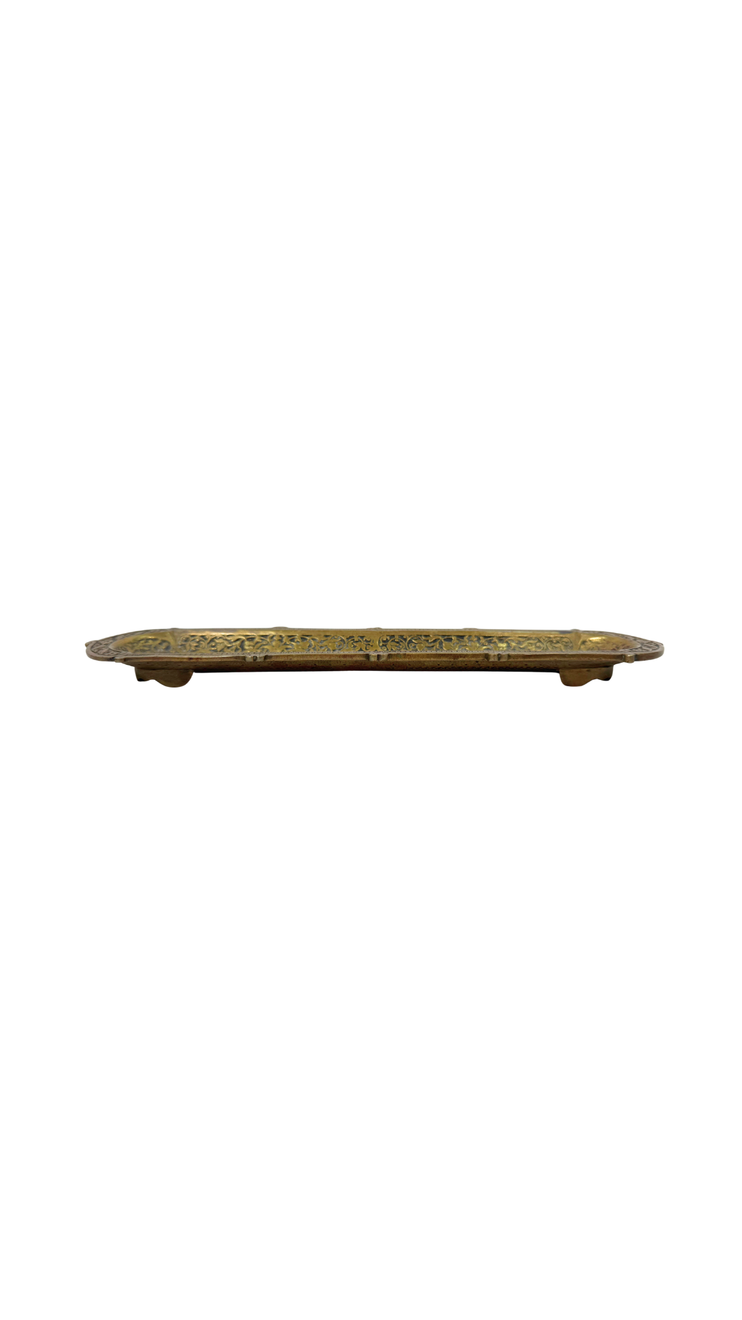 French Gilt Pen Tray with Damascene Detailing