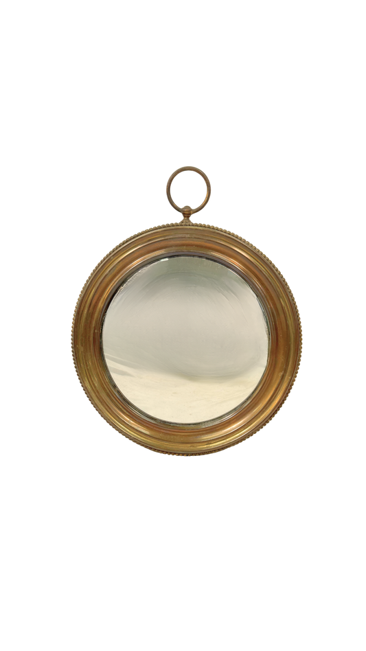 19th-Century French Convex “Butler’s” Mirror