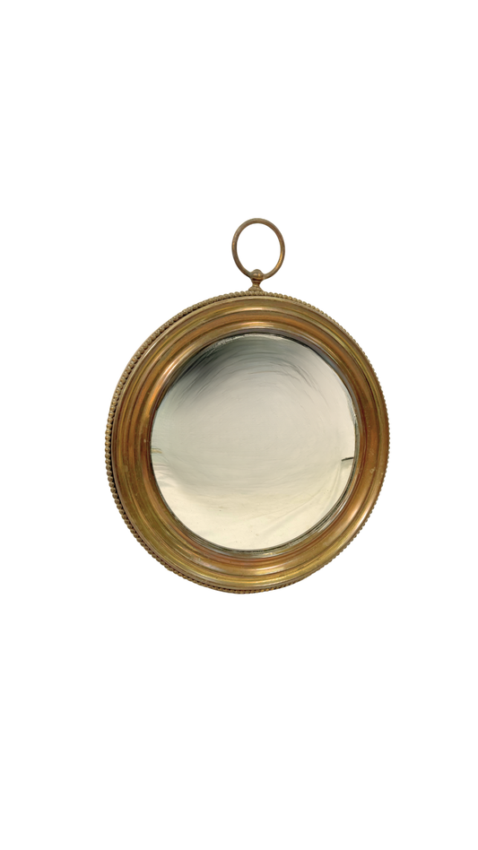 19th-Century French Convex “Butler’s” Mirror