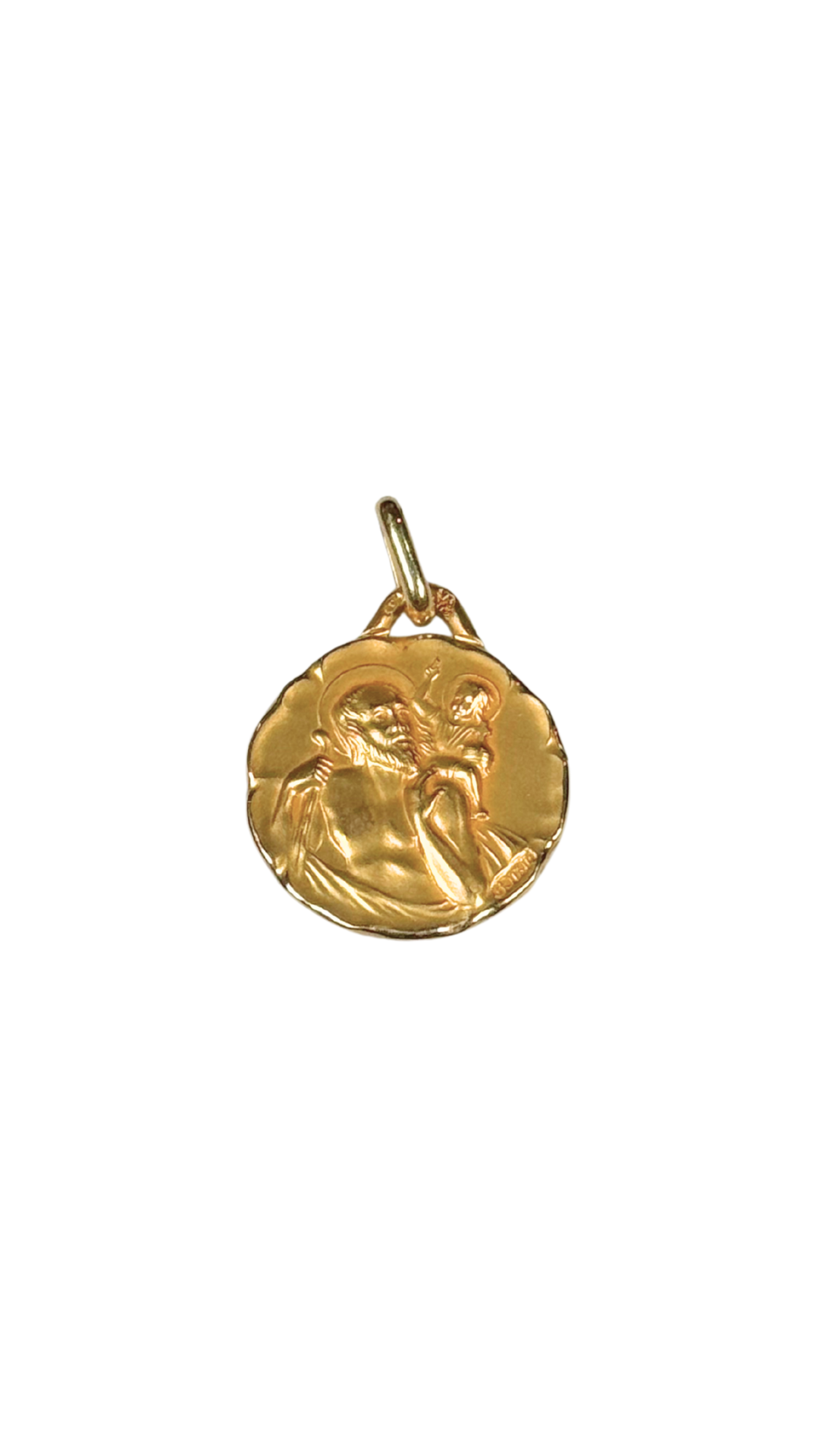 14k Gold Pendant – Saint Christopher