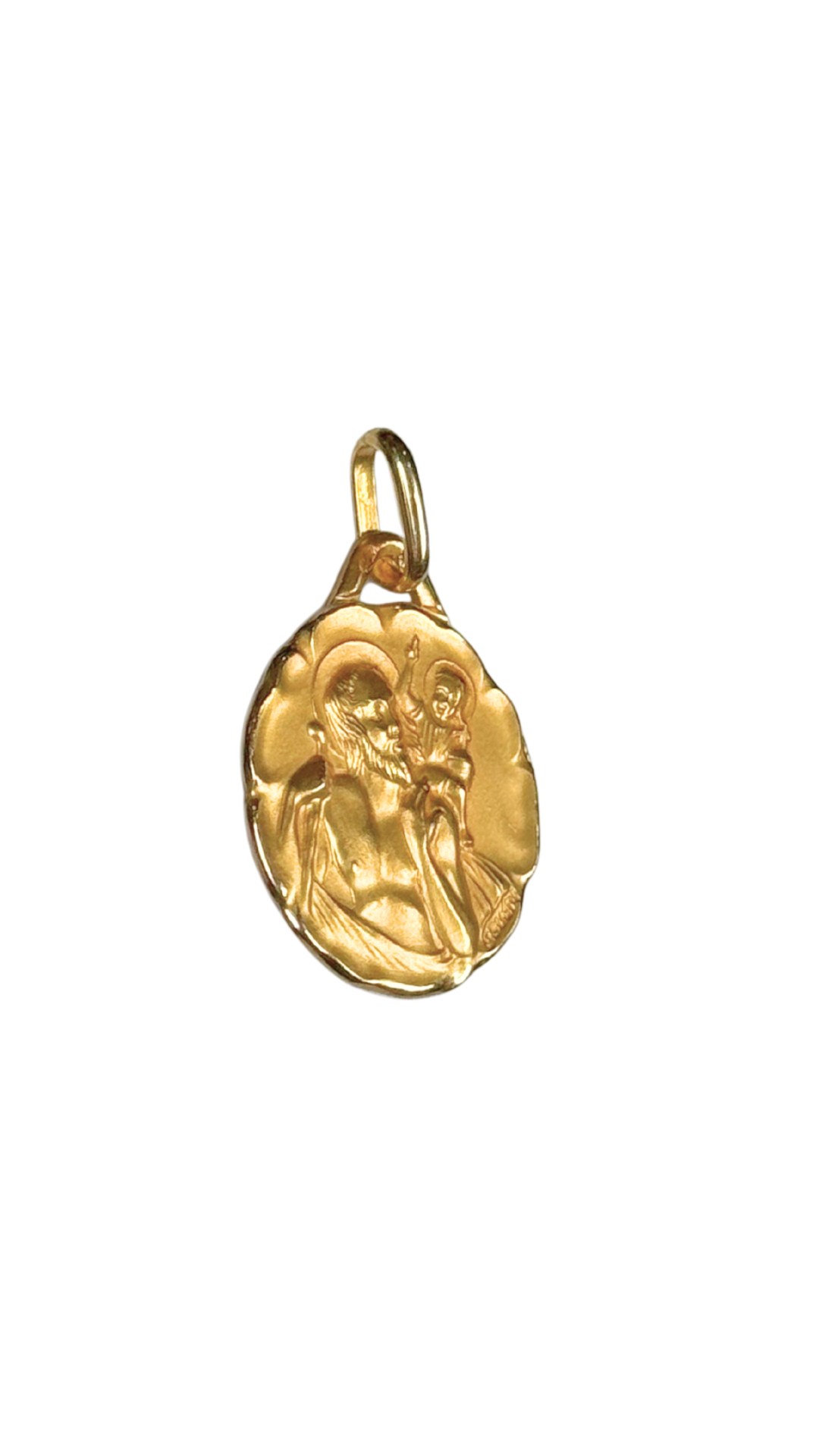 14k Gold Pendant – Saint Christopher