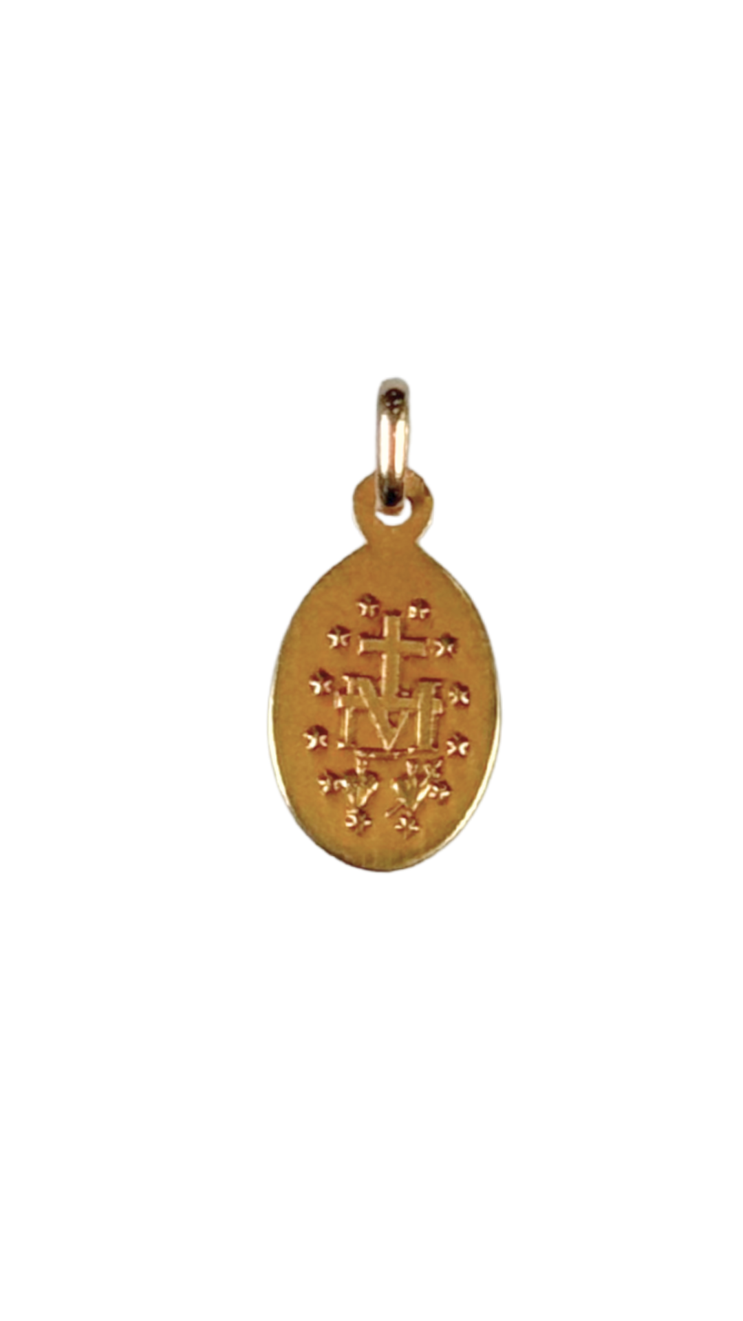 14k Gold Pendant – The Miraculous Medal (Our Lady of Grace)