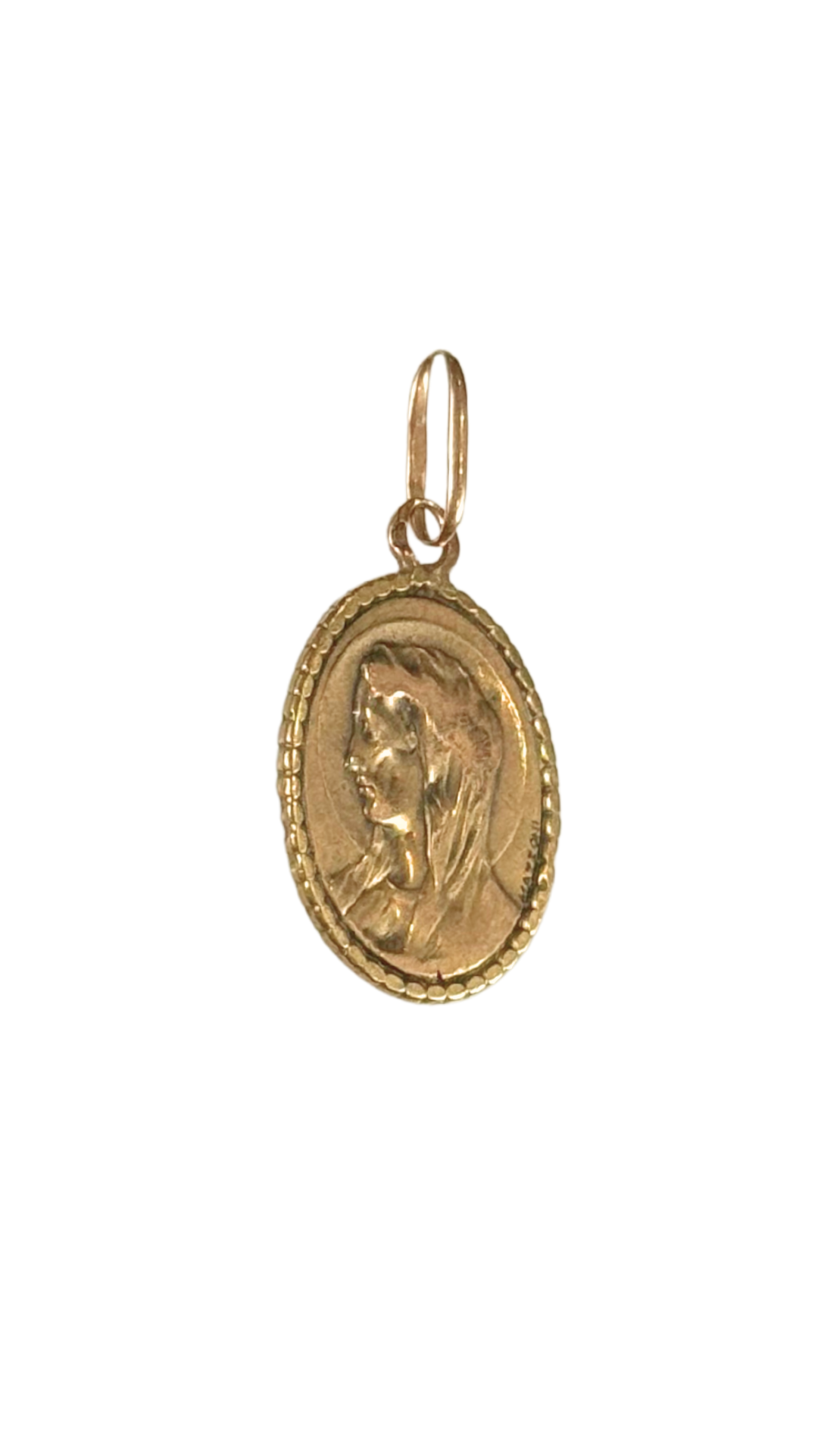 14 Gold Pendant – Virgin Mary in Profile