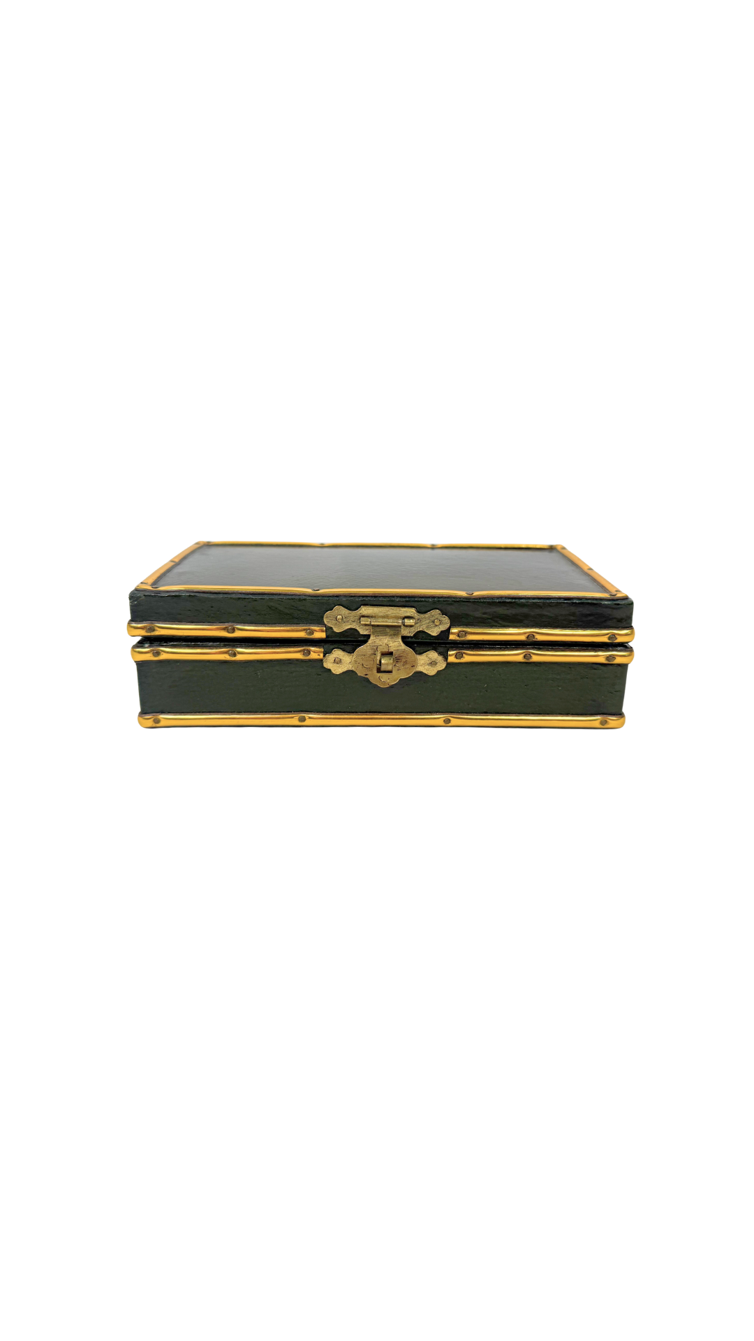 Mounted Green Leather Box