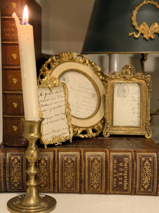 Antique Gilt Bronze Tabletop Frame