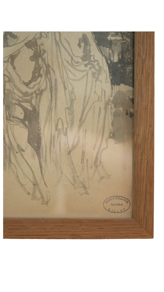 Numa Gillet Figure Study, Atelier Stamp