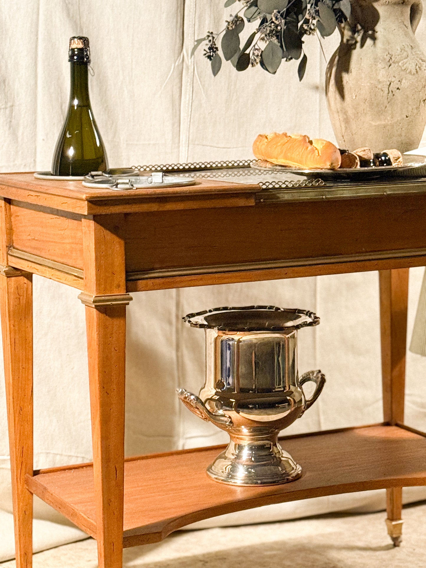 Louis XVI Style Marble Rafraîchissoir Table