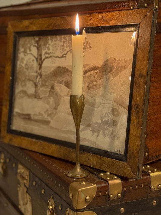 Sepia Wash Landscape Drawing