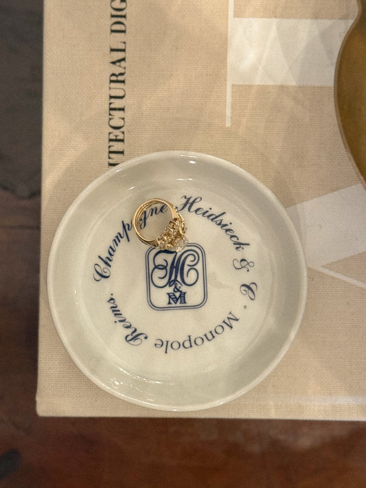 Champagne Heidsieck & Co. Monopole Reims Porcelain Ashtray