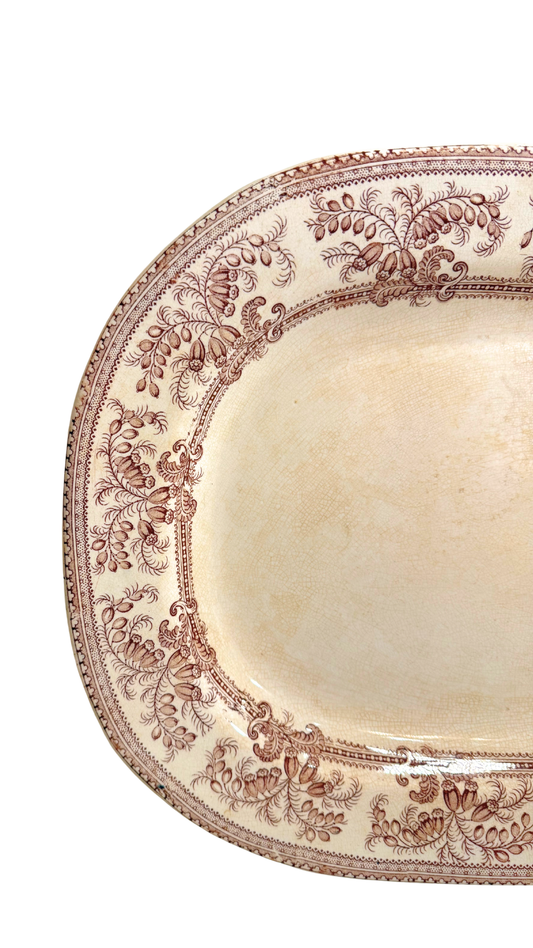 Antique Ironstone Transferware Platter