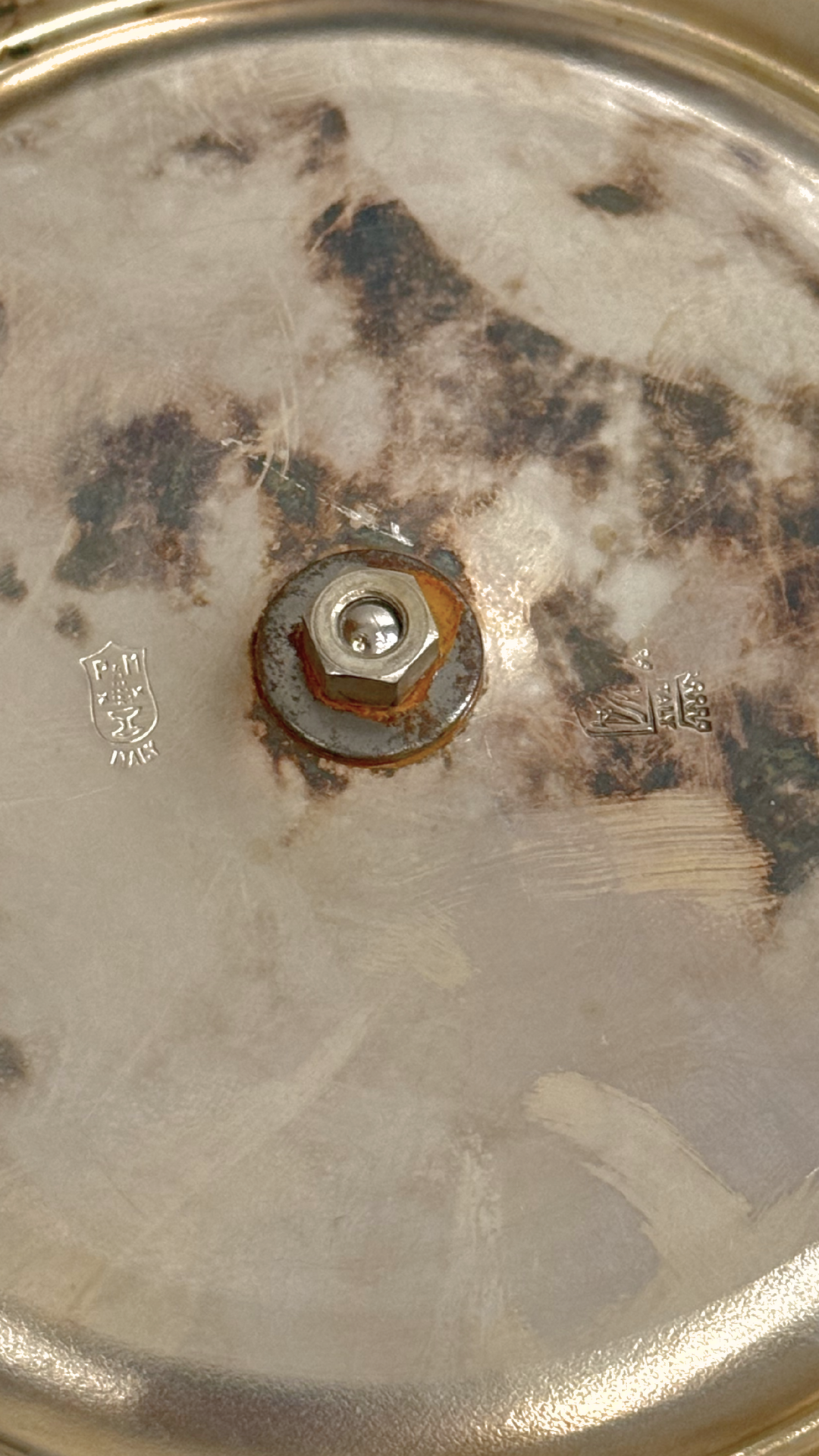 Vintage Italian Silverplate Swivel Tray