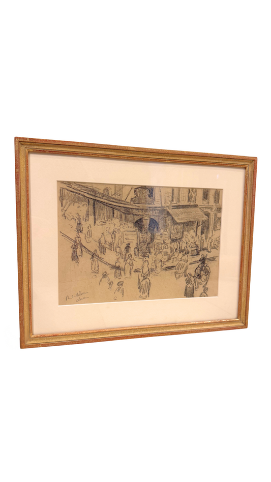 Original Graphite Drawing by Maximilien Luce