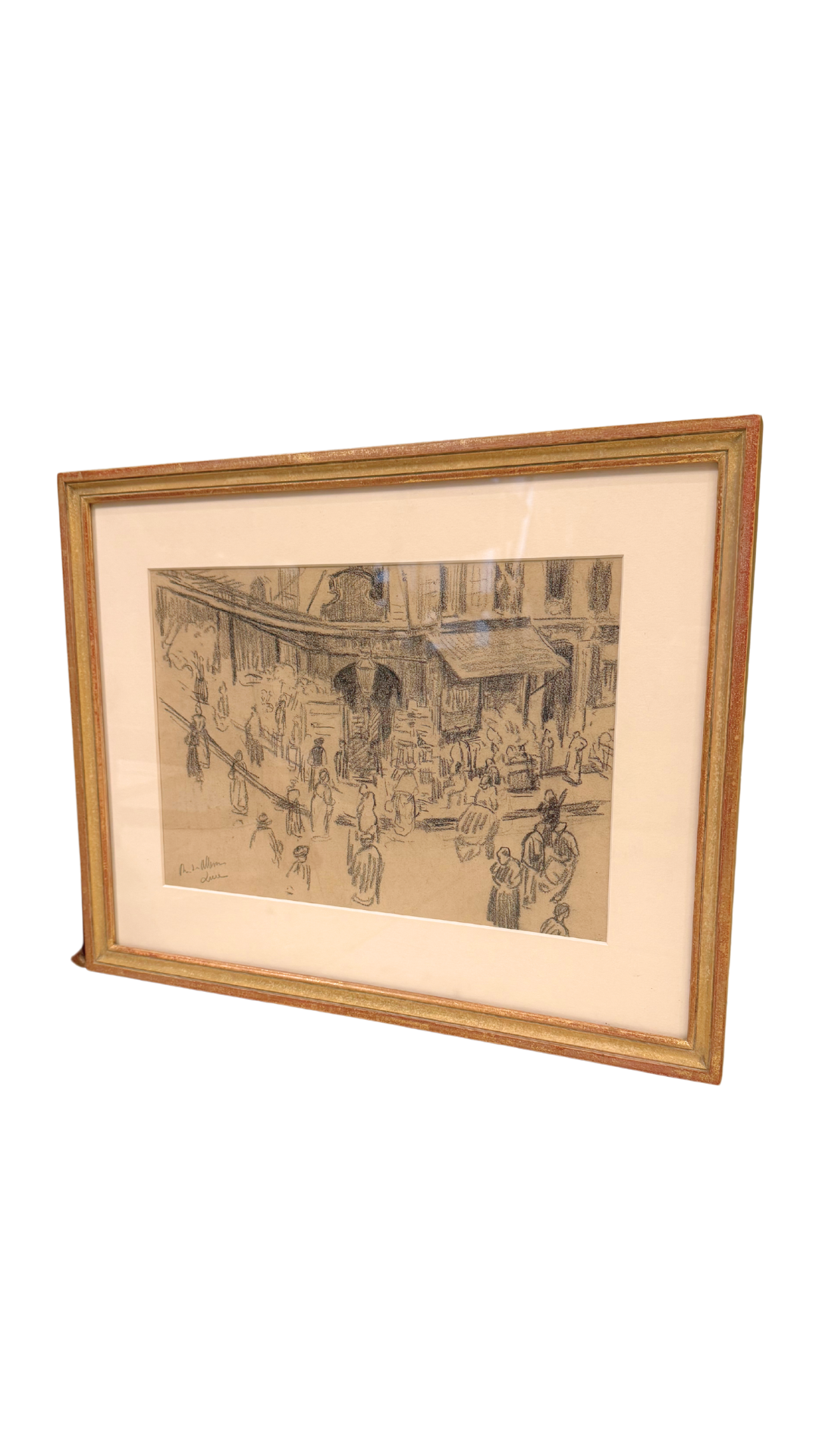 Original Graphite Drawing by Maximilien Luce