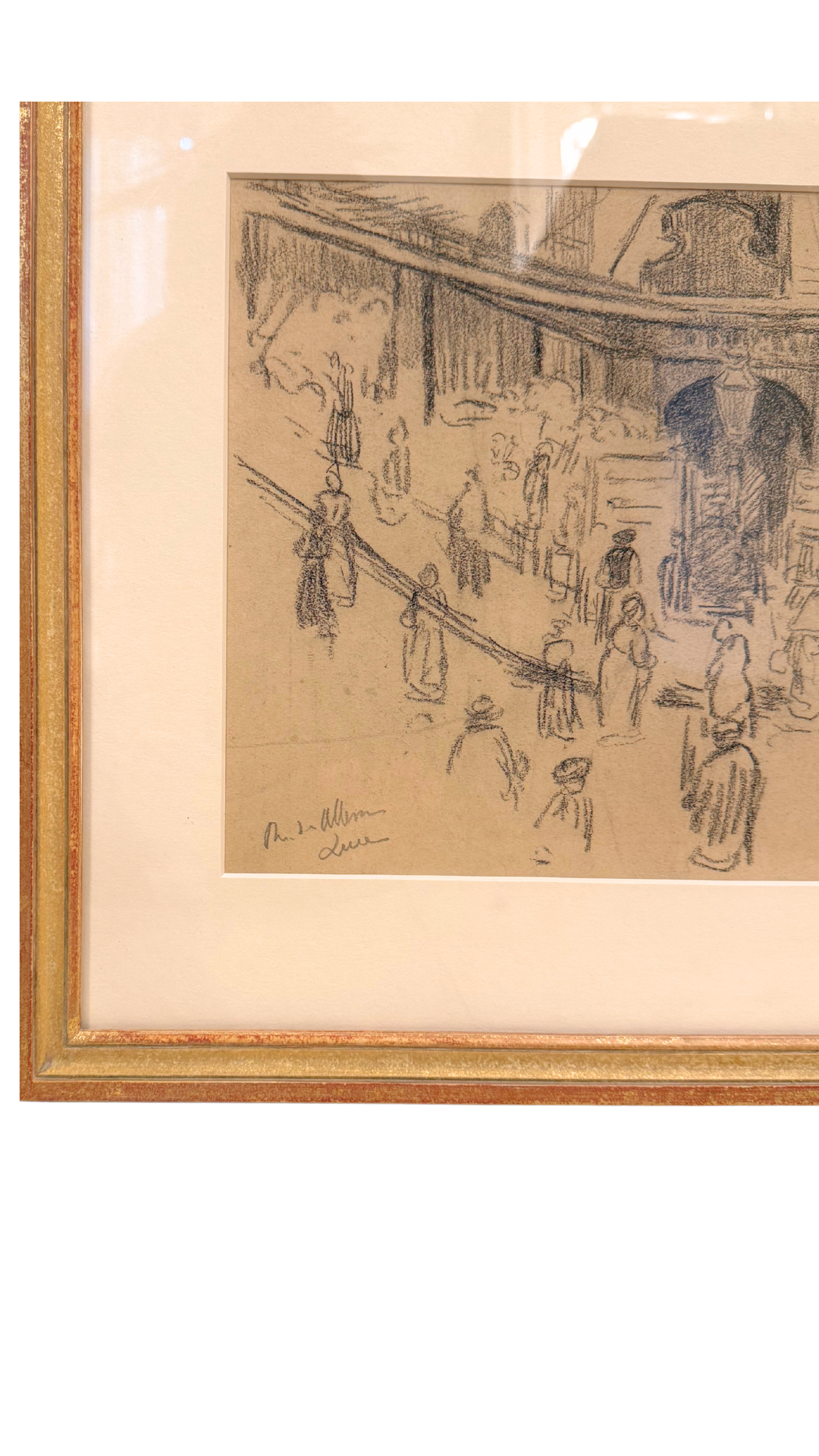 Original Graphite Drawing by Maximilien Luce
