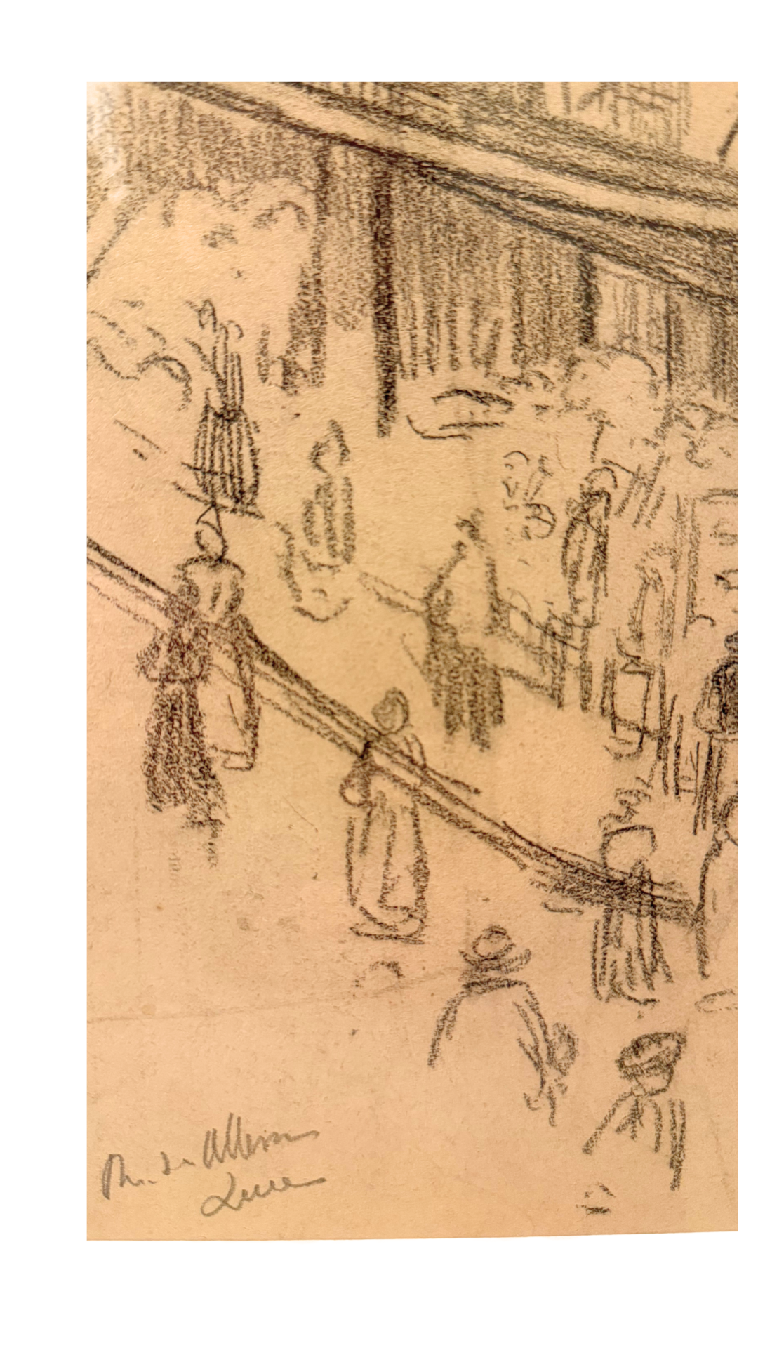Original Graphite Drawing by Maximilien Luce