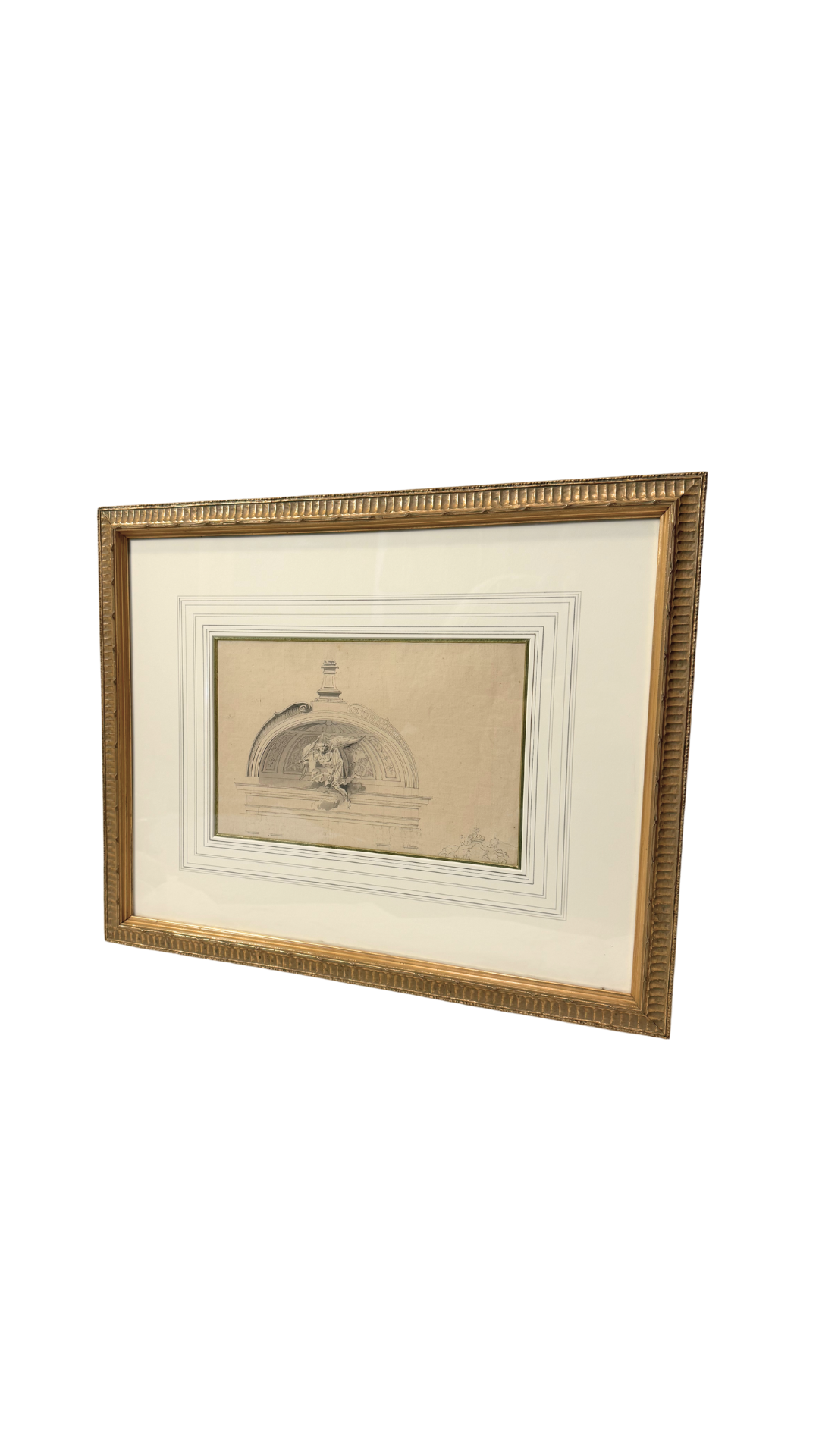 Antique French Architectural Drawing