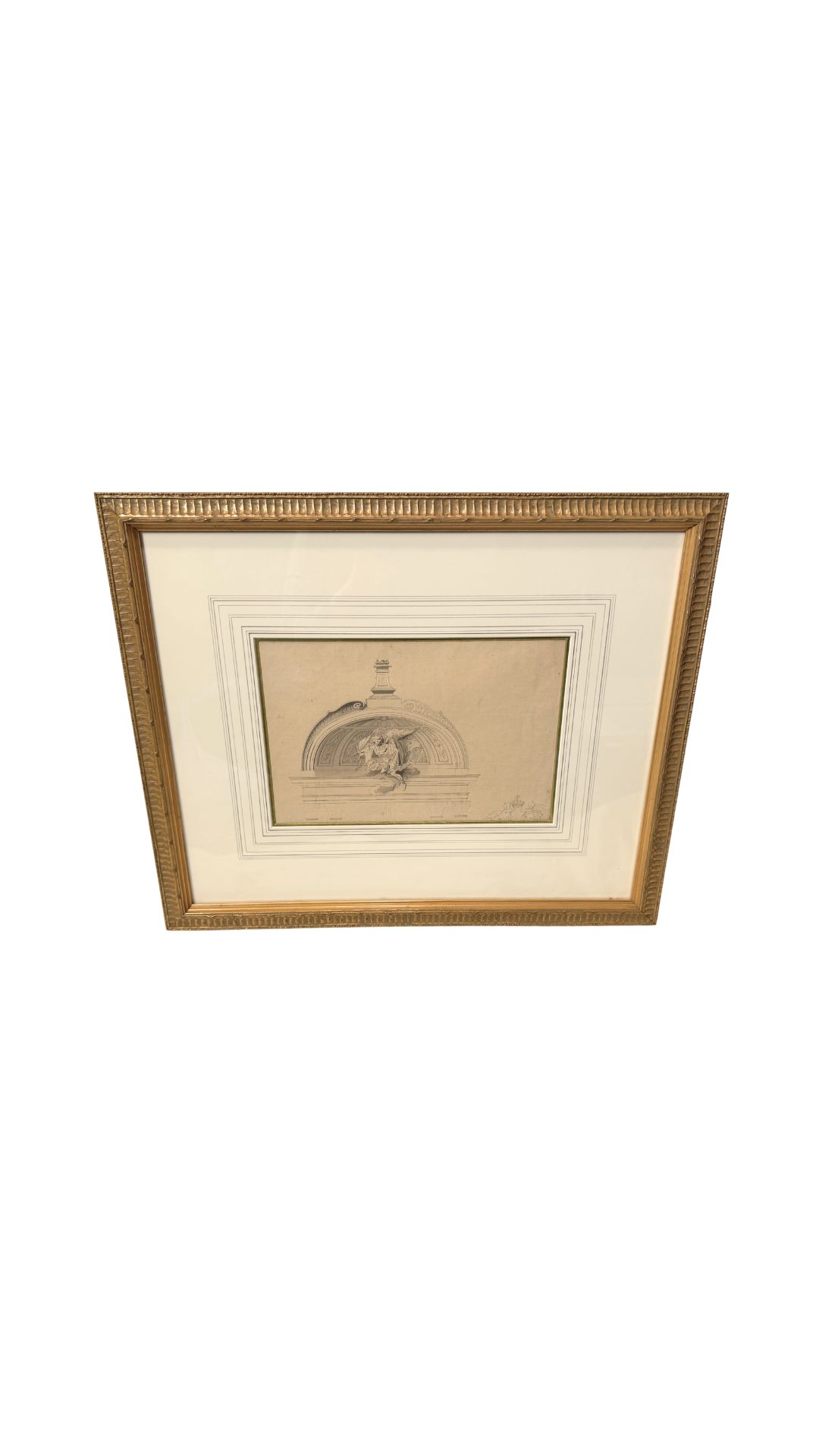 Antique French Architectural Drawing