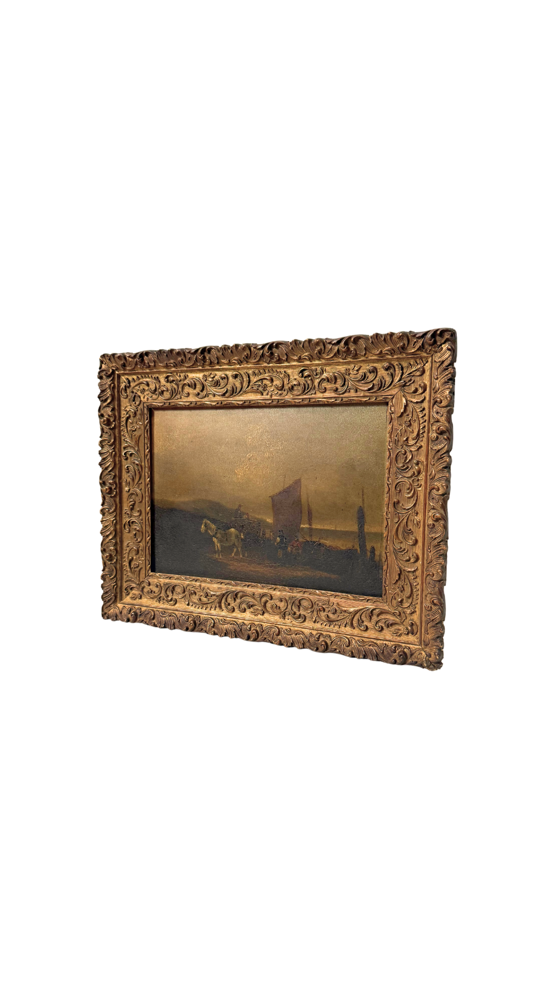 19th C Flemish Oil Painting