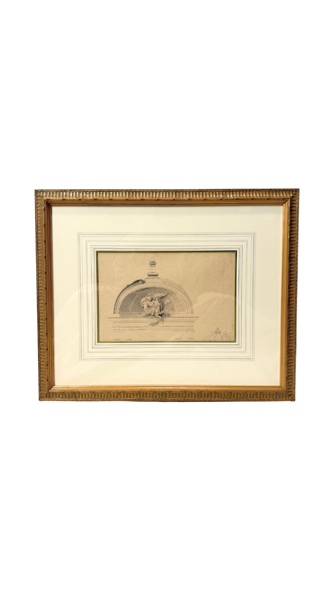Antique French Architectural Drawing