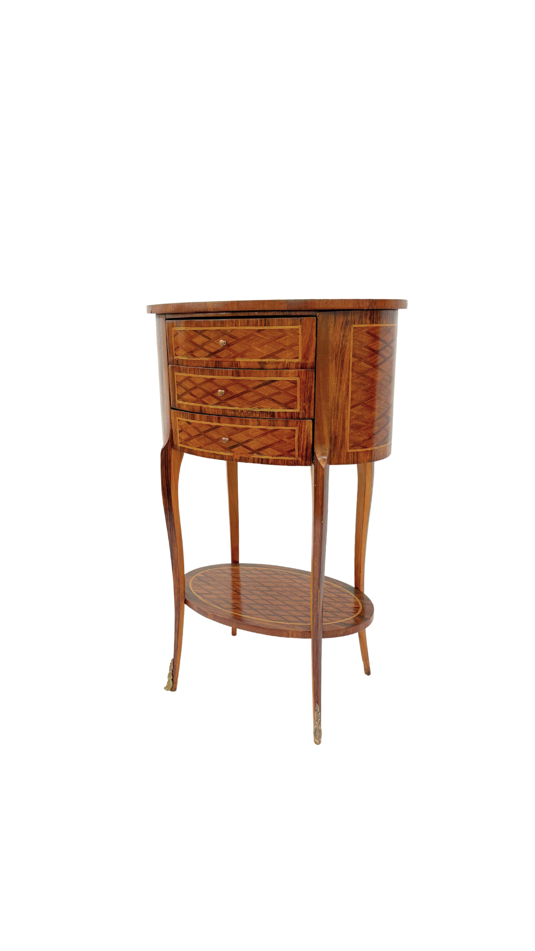 French Marquetry Bouillotte Table