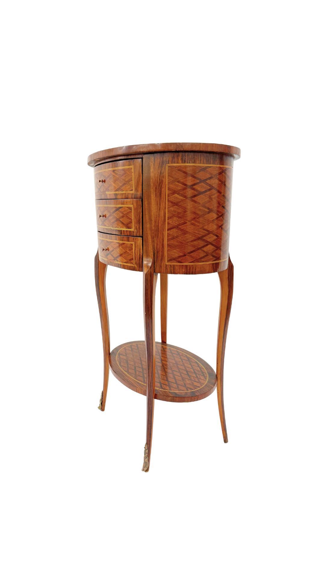 French Marquetry Bouillotte Table