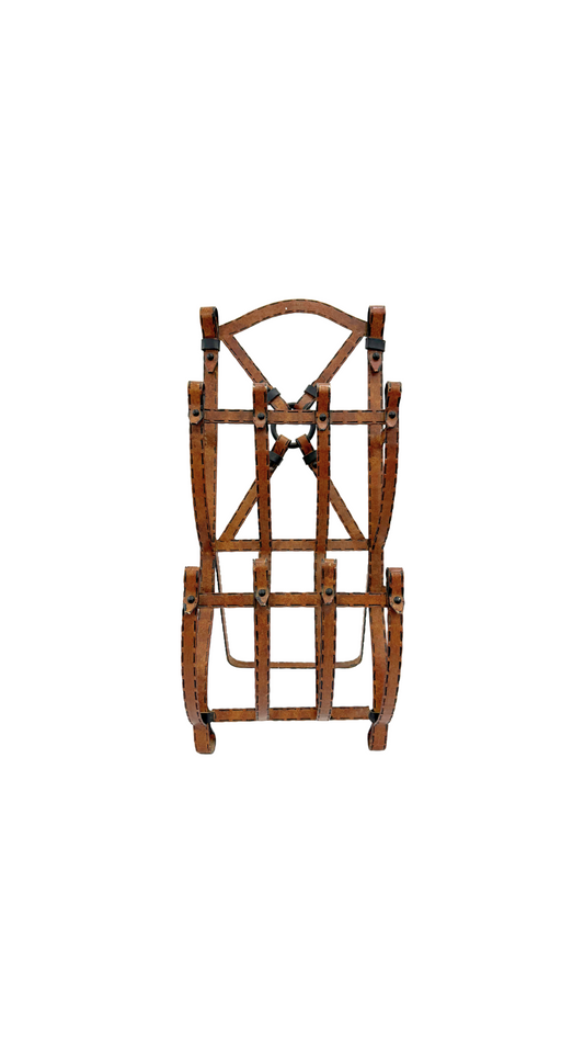 Iron Magazine Rack in the Manner of Adnet