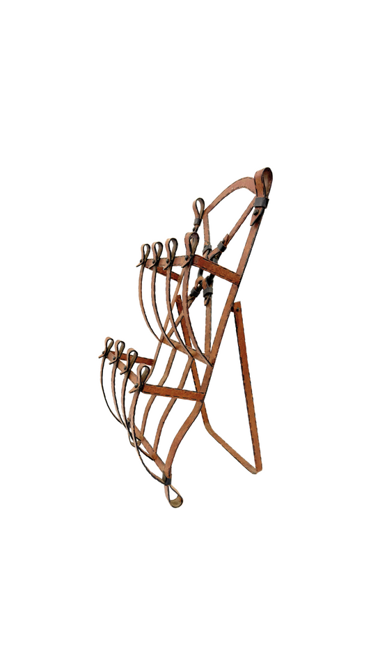Iron Magazine Rack in the Manner of Adnet