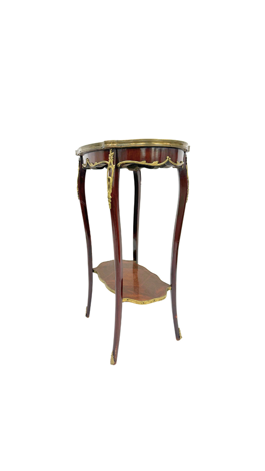 French Louis XV-Style Marble Top Table