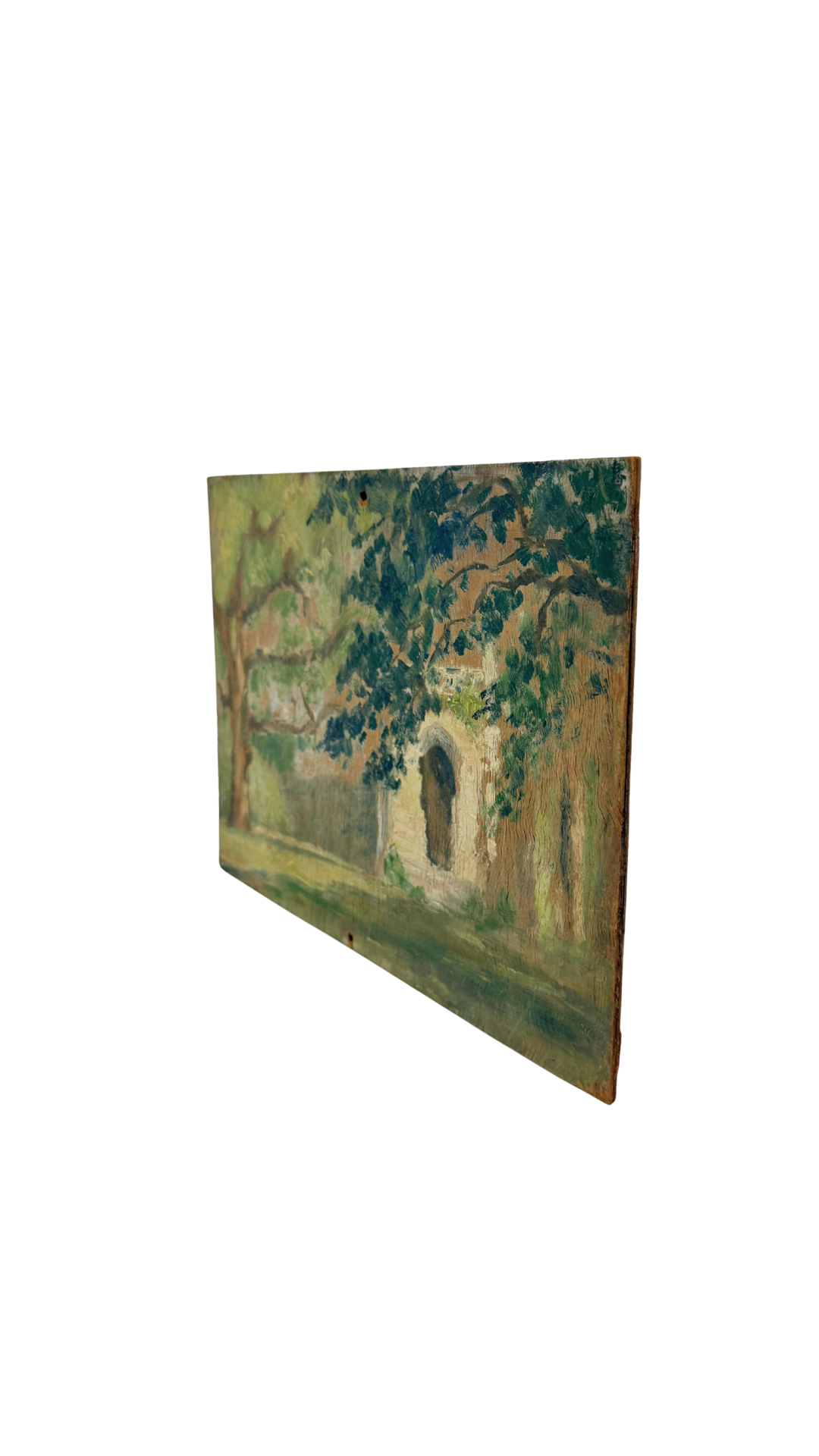 Antique Garden Gate Oil on Board