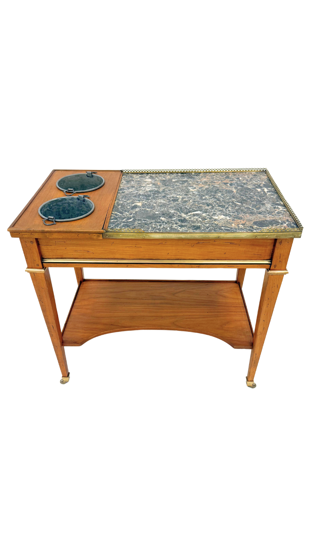 Louis XVI Style Marble Rafraîchissoir Table
