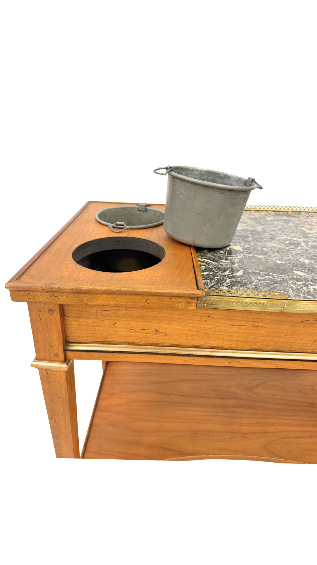 Louis XVI Style Marble Rafraîchissoir Table