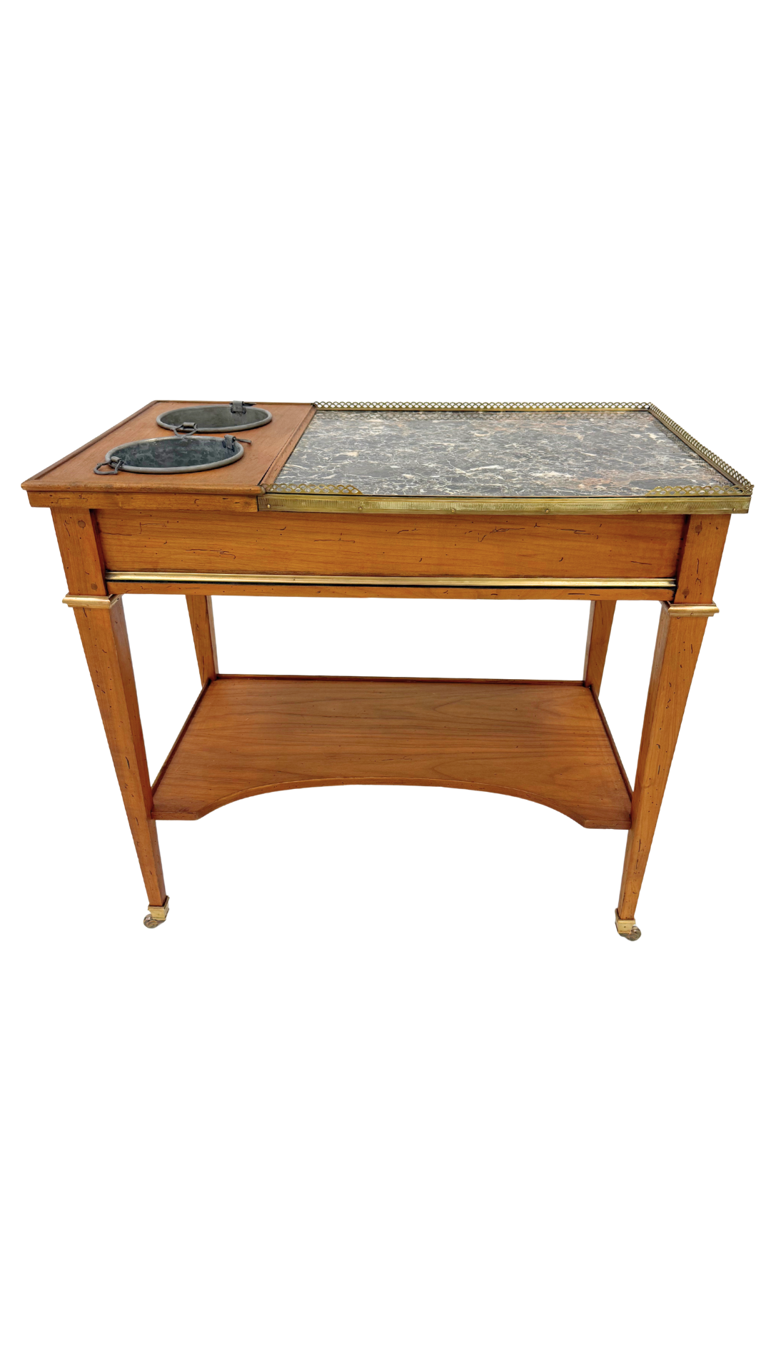 Louis XVI Style Marble Rafraîchissoir Table