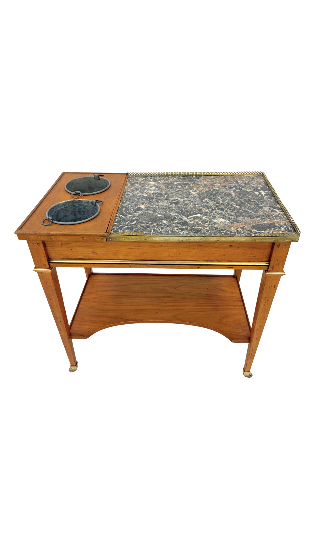 Louis XVI Style Marble Rafraîchissoir Table