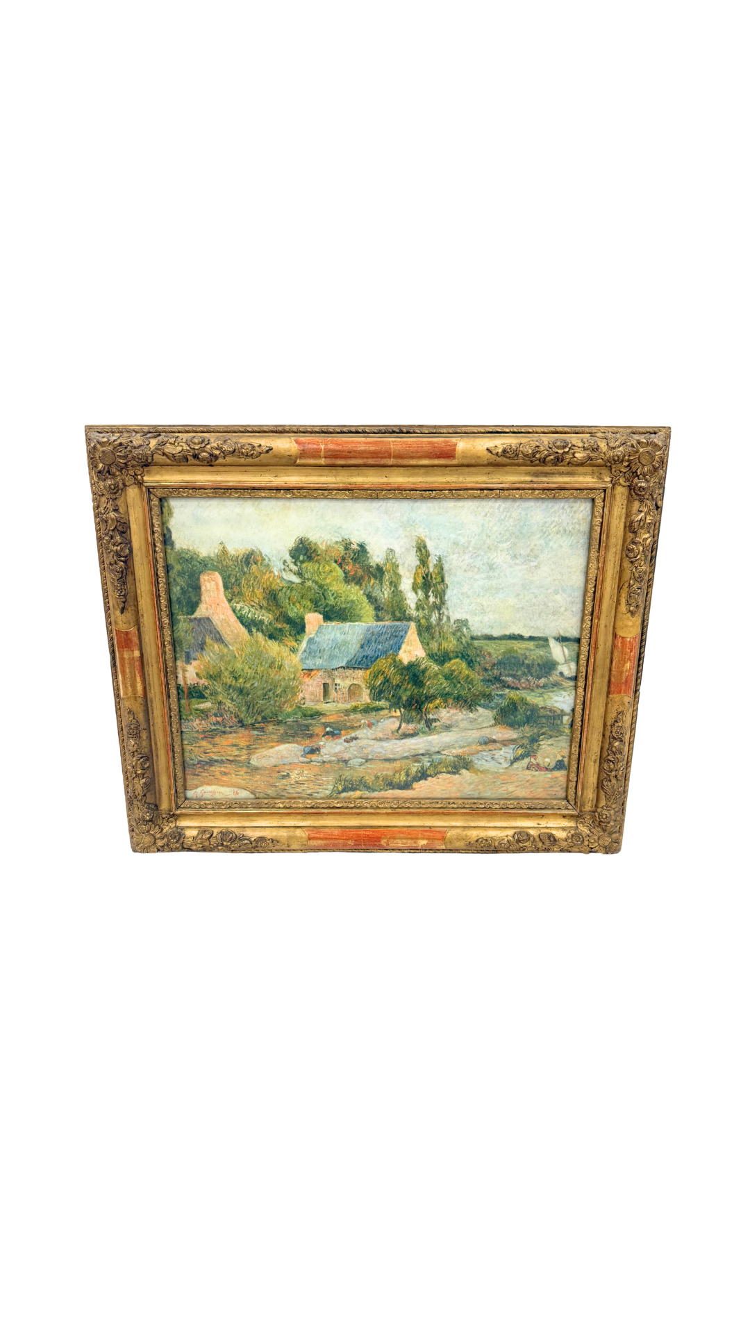 After Gauguin: Cottage Along the Stream
