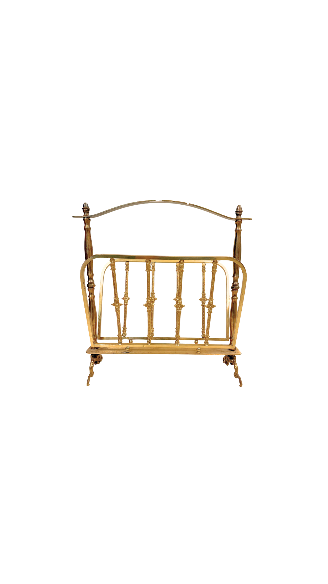 Italian Brass Magazine Rack