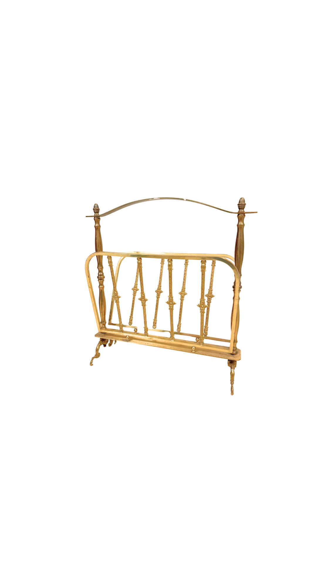 Italian Brass Magazine Rack