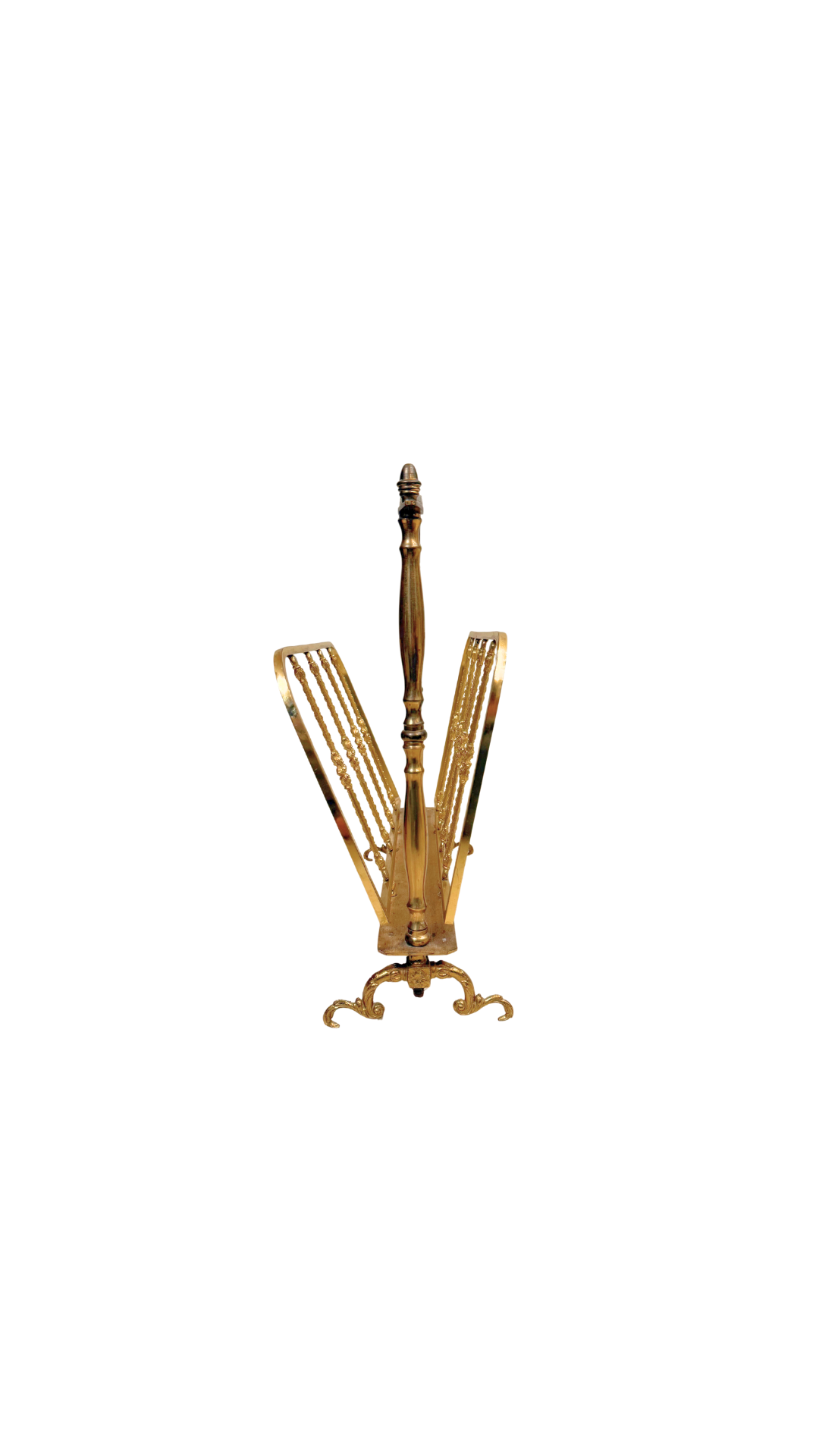 Italian Brass Magazine Rack