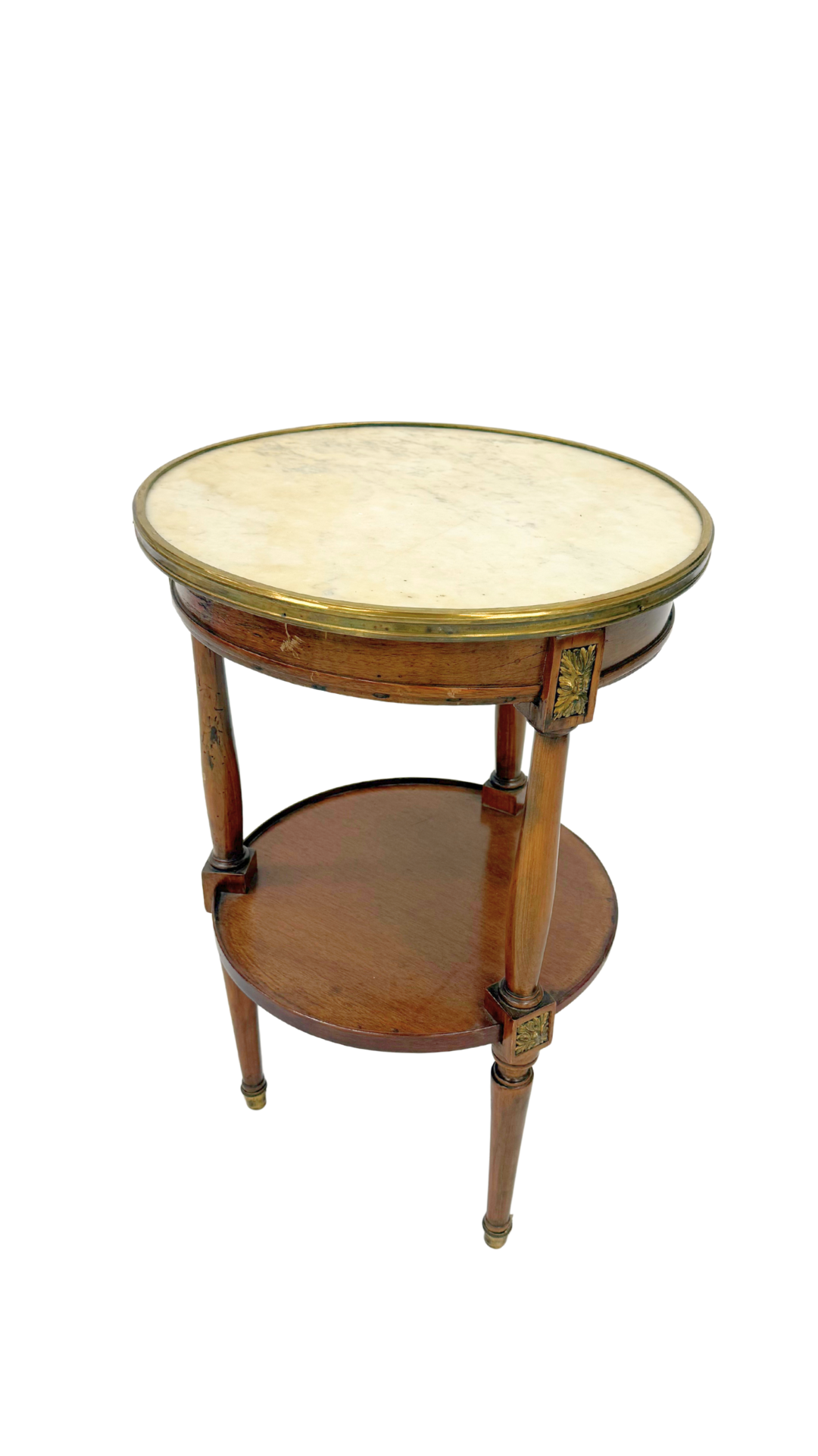 French Louis XVI Style Marble-Top Jardinière Table