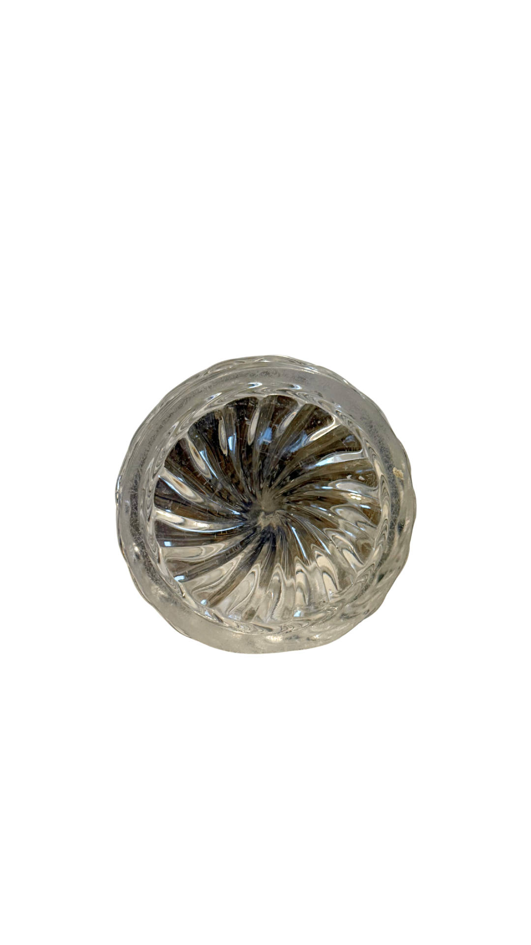 Antique Cut Glass & Brass Lidded Vanity Jar