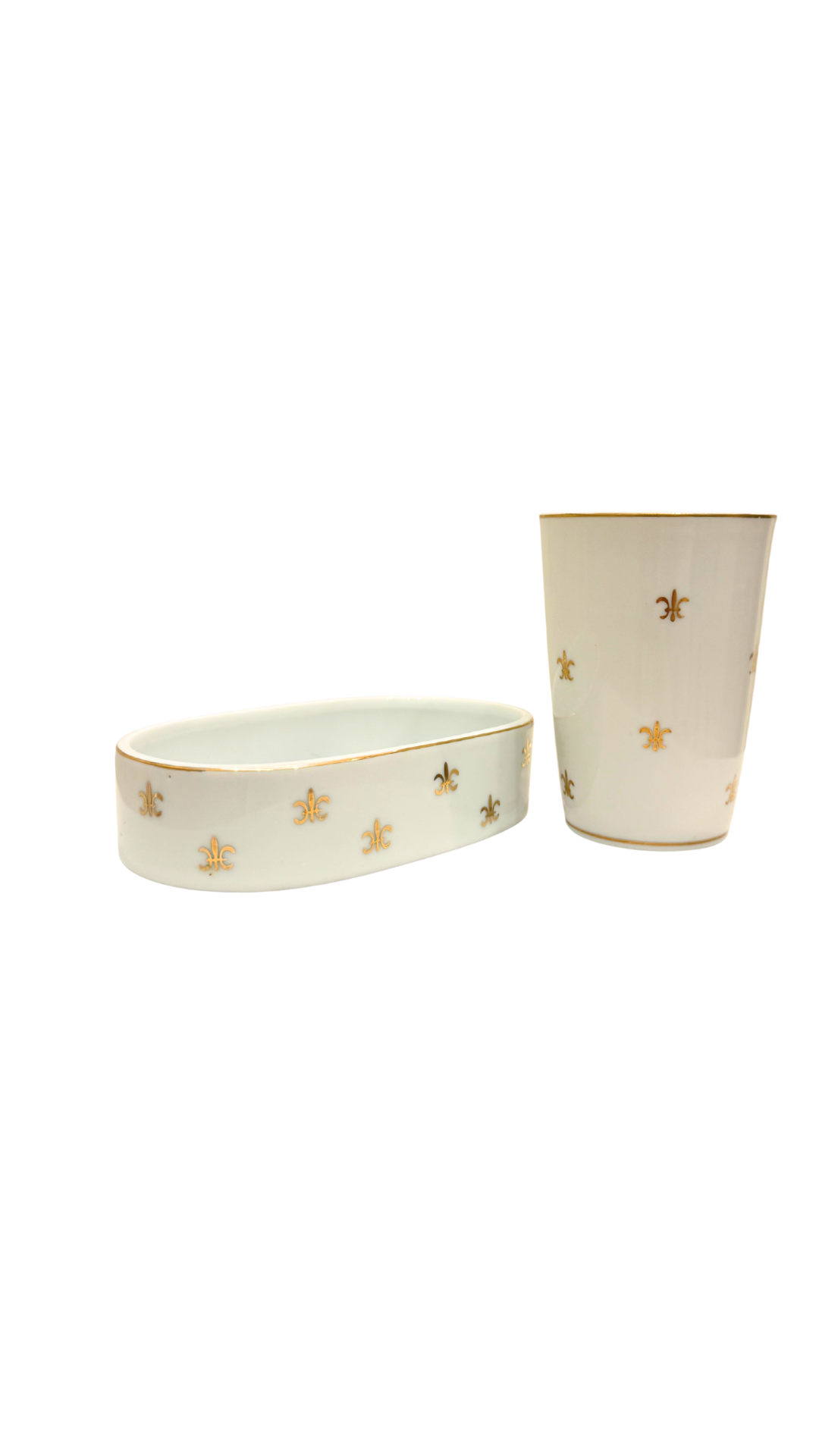Lefton China Fleur-de-Lis Set