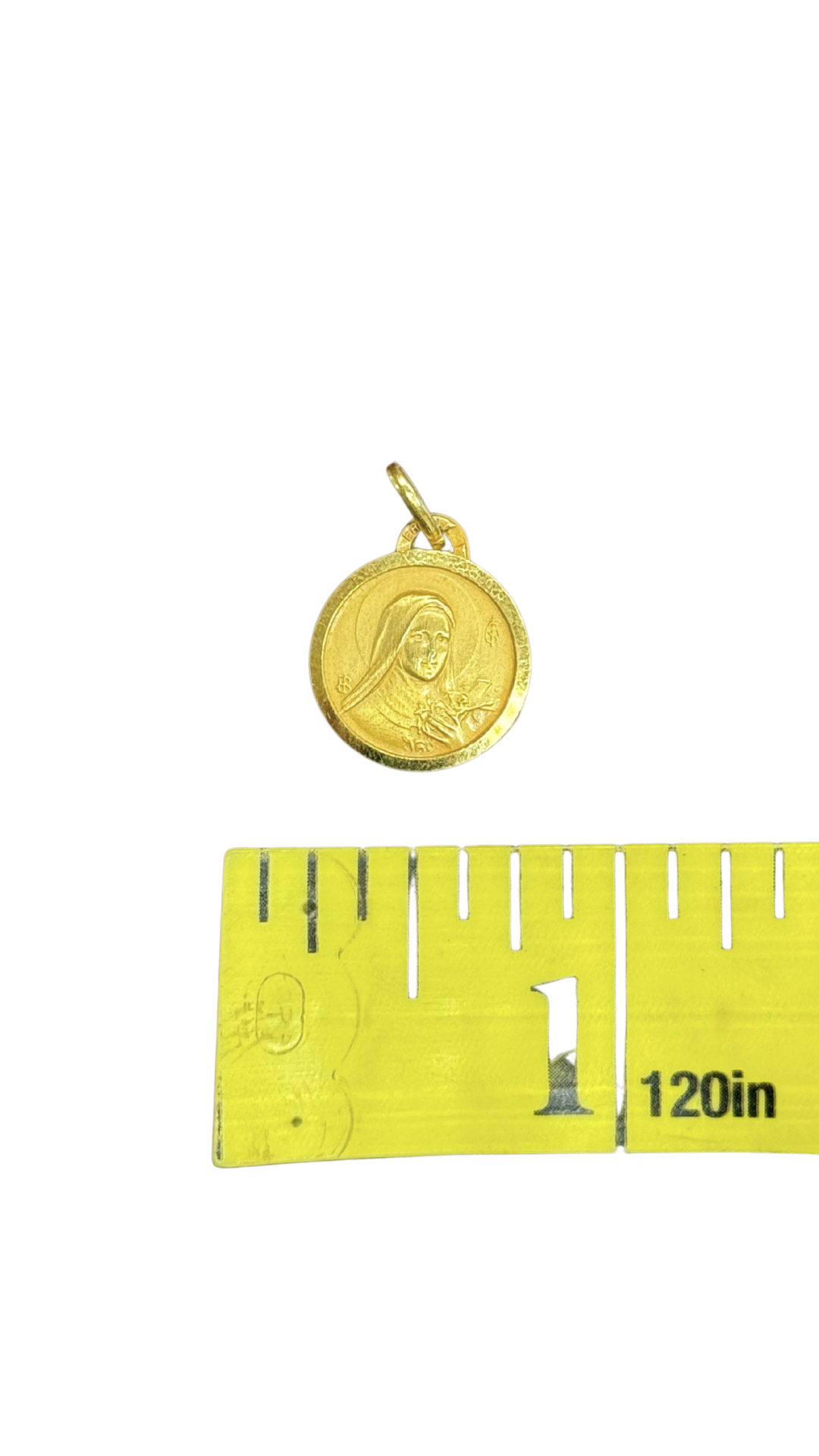 Gold-Plated St. Thérèse of Lisieux Medal