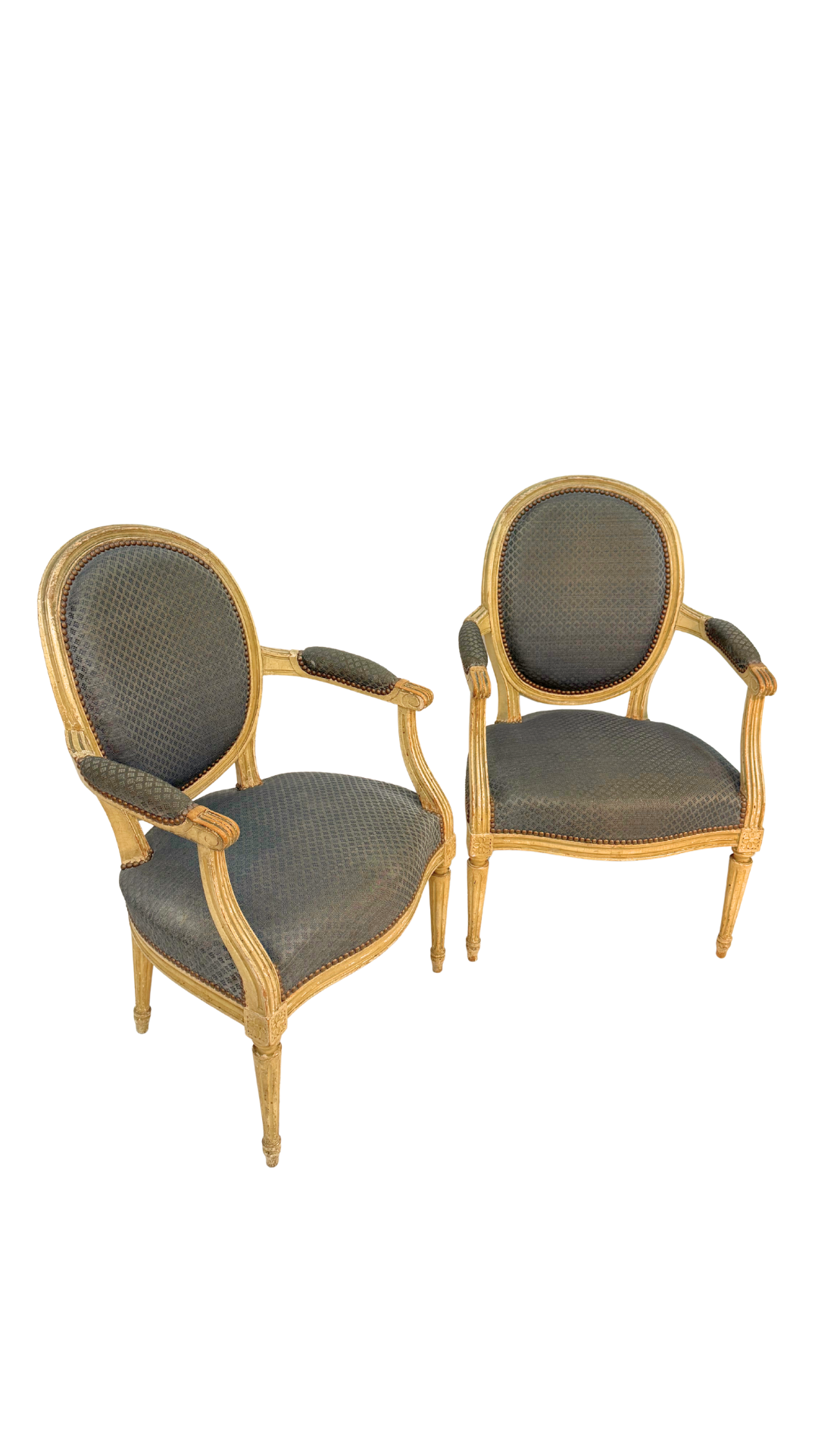 Pair of French Louis XVI-Style Fauteuils