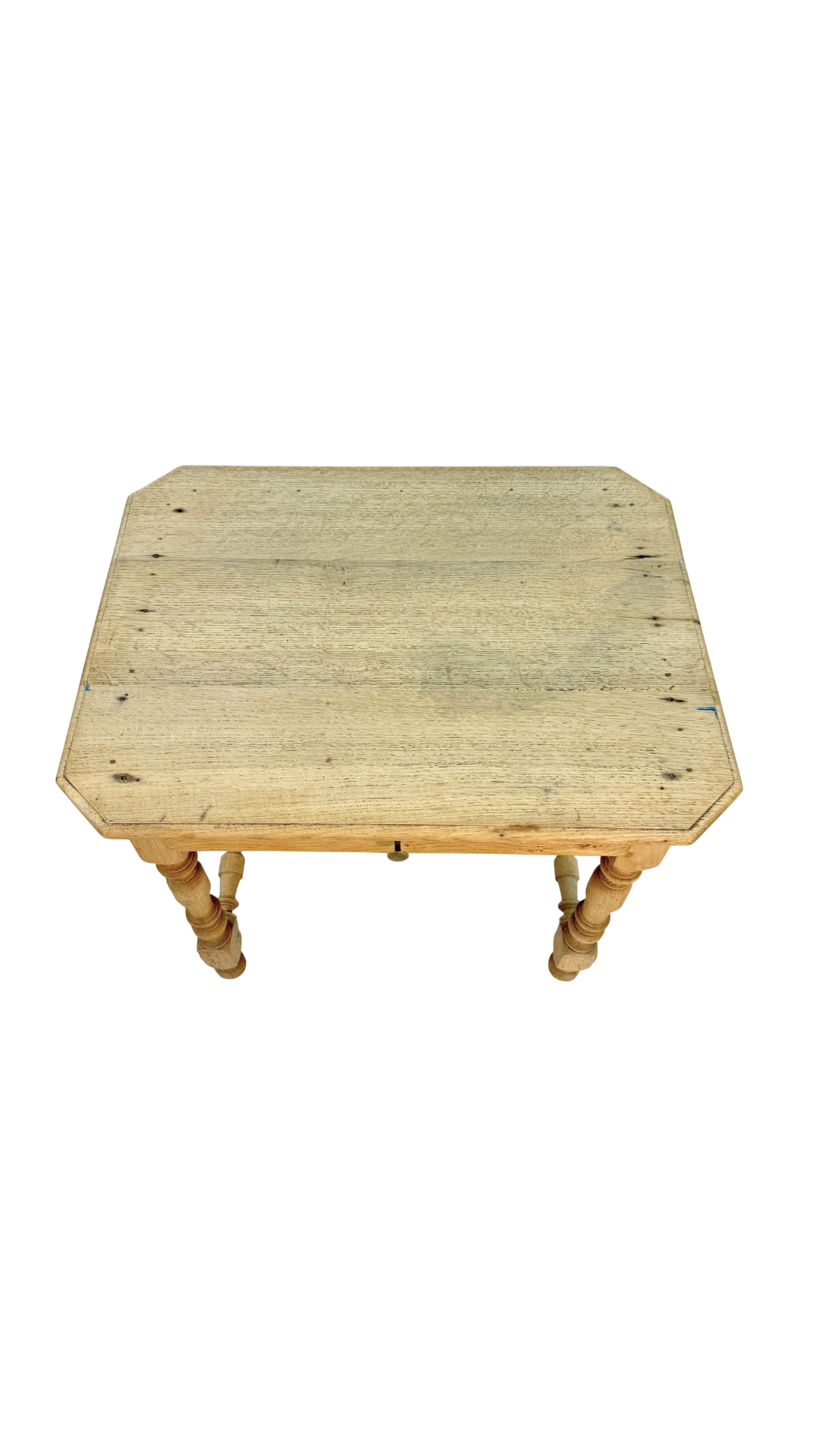 French Louis XIII Style Oak Table with Drawer