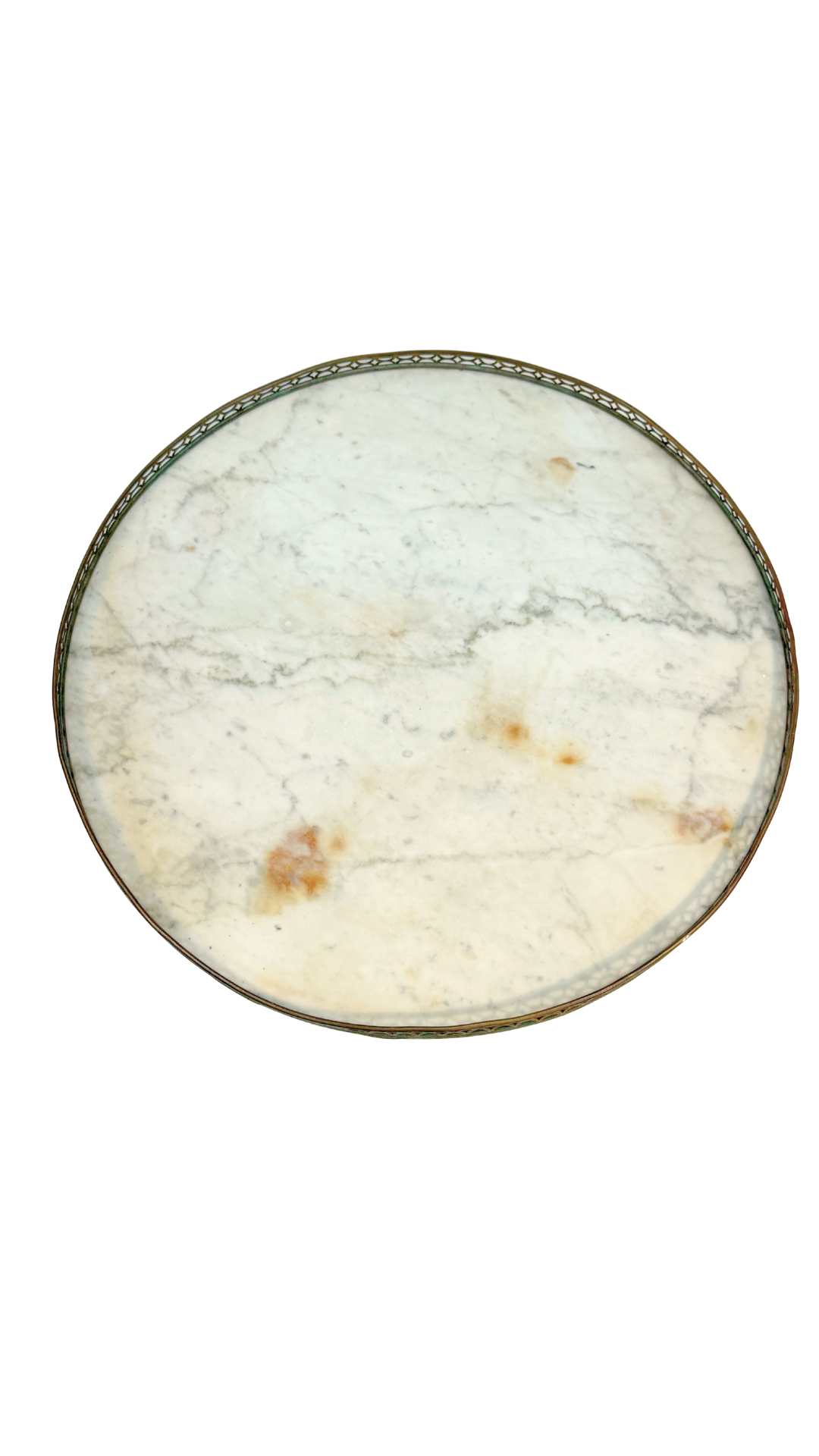 French Brass & Marble Guéridon Table