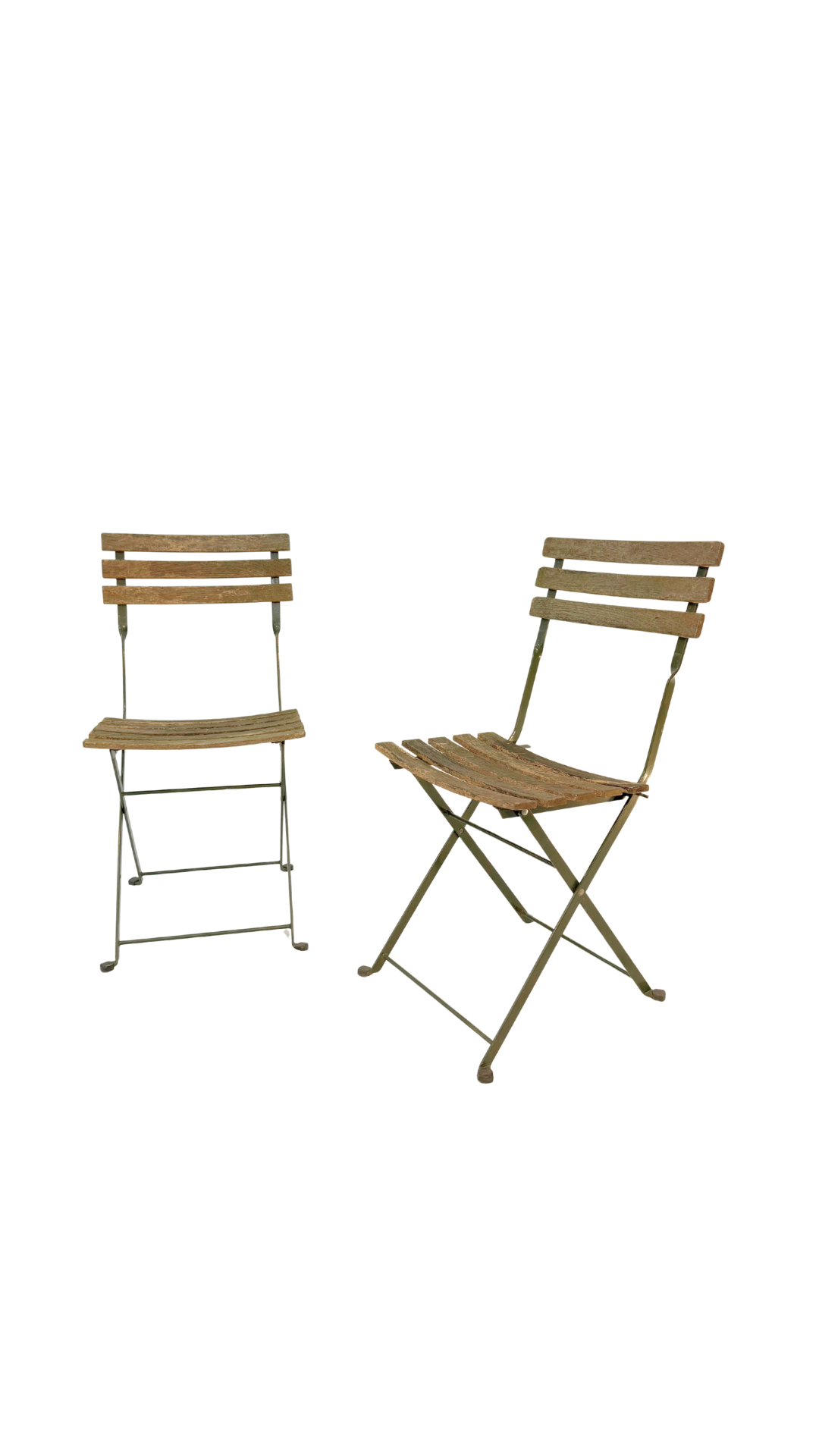 Pair of French Folding Bistro Chairs
