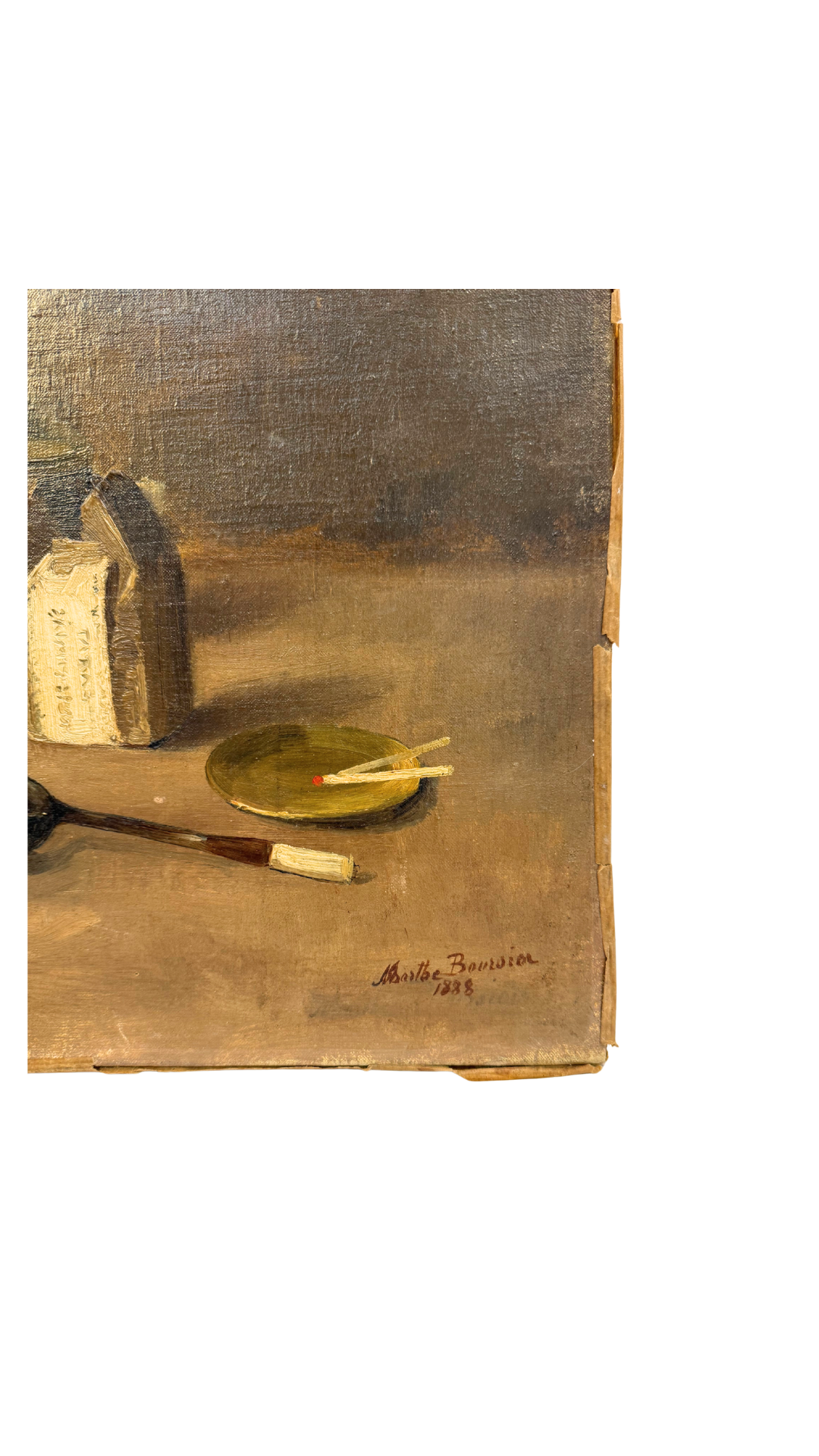 Antique French Still Life Oil Painting, Signed & Dated 1888
